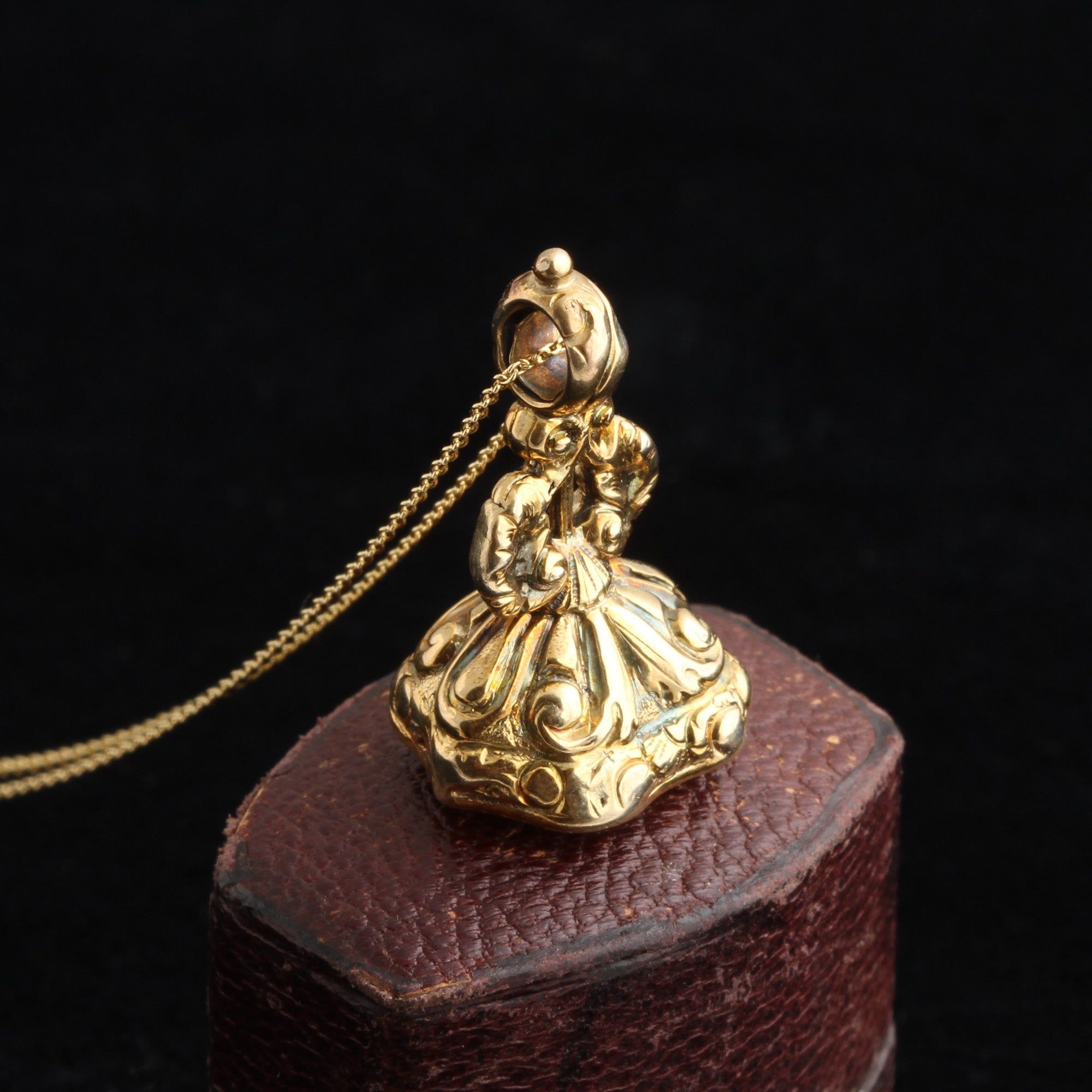 Georgian "MB" Wax Seal Fob Necklace