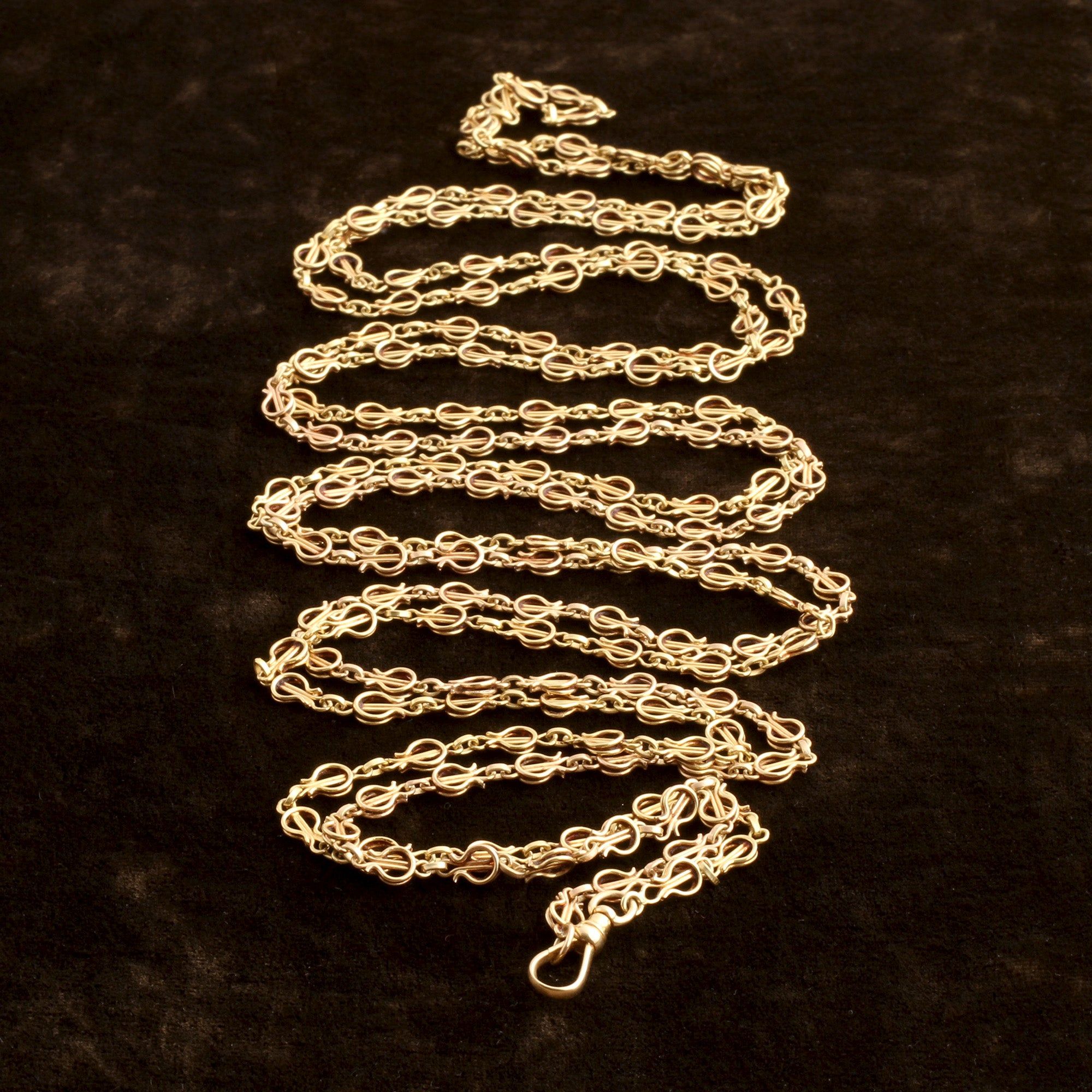Victorian 74" Fancy Link Guard Chain