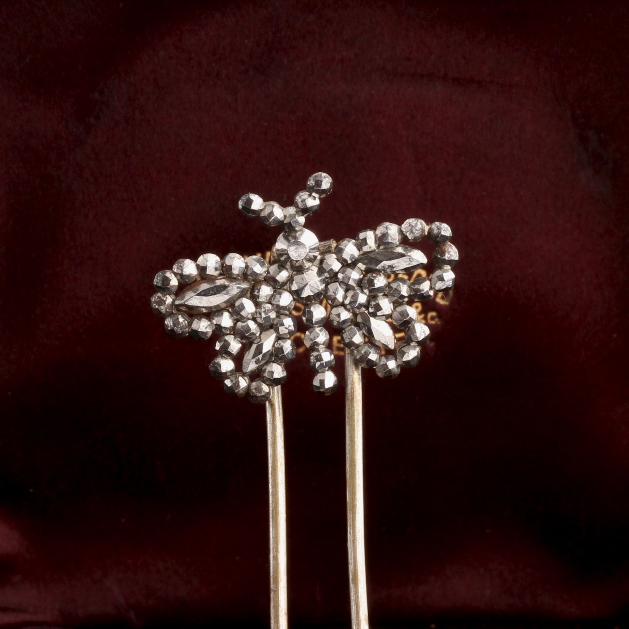Georgian Cut Steel Butterfly Hair Pin