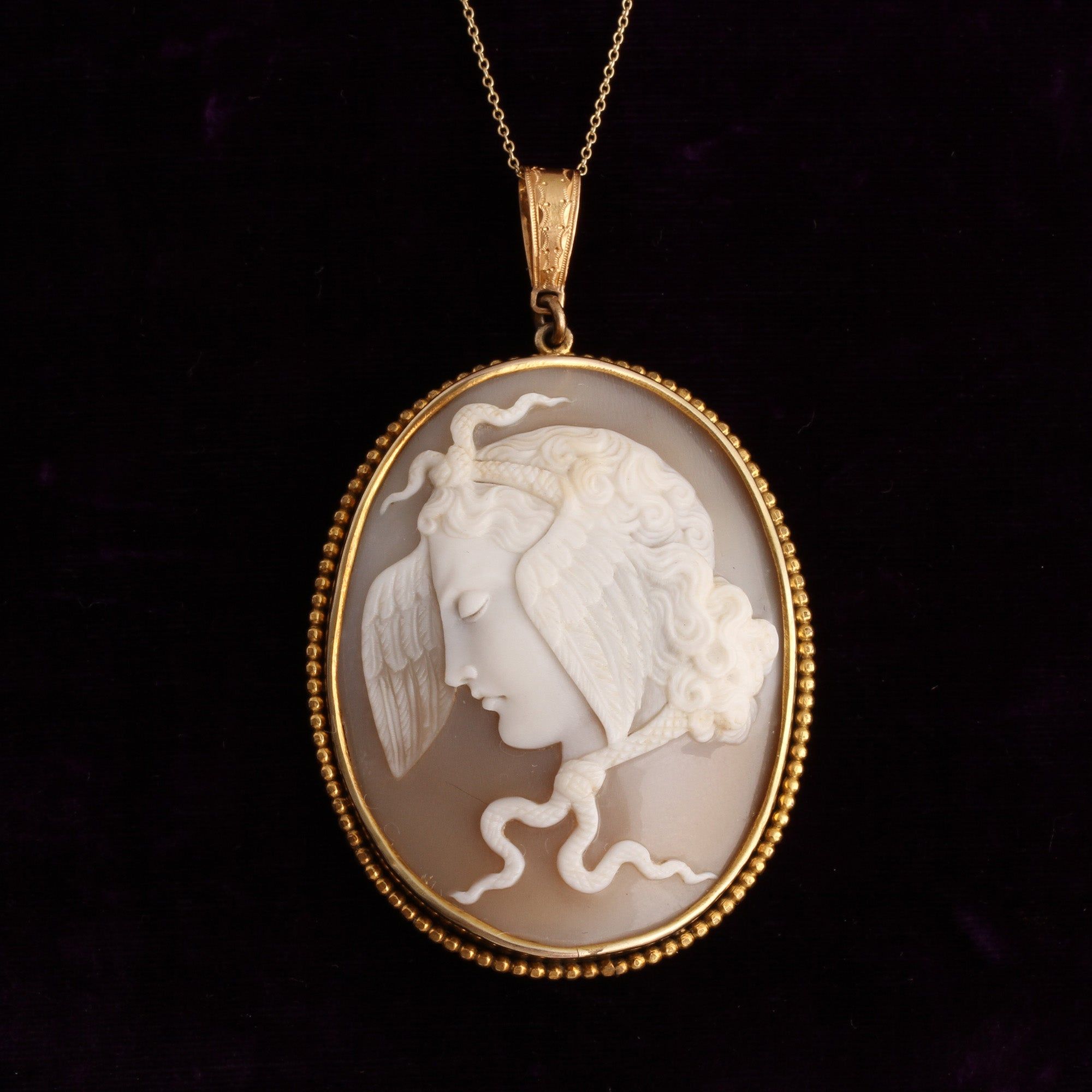 Georgian Medusa Cameo