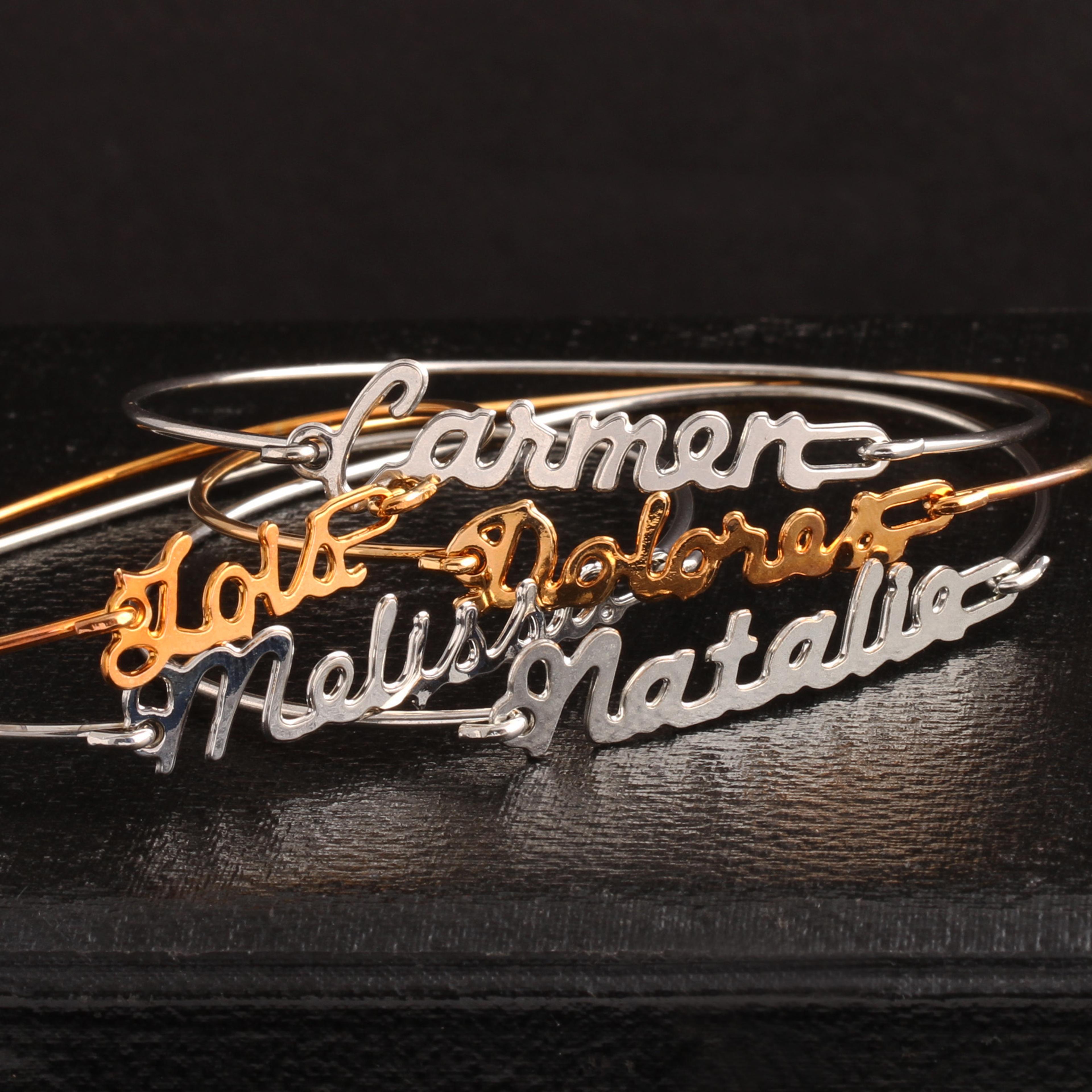 1970s deadstock nameplate bracelets, EW archive.