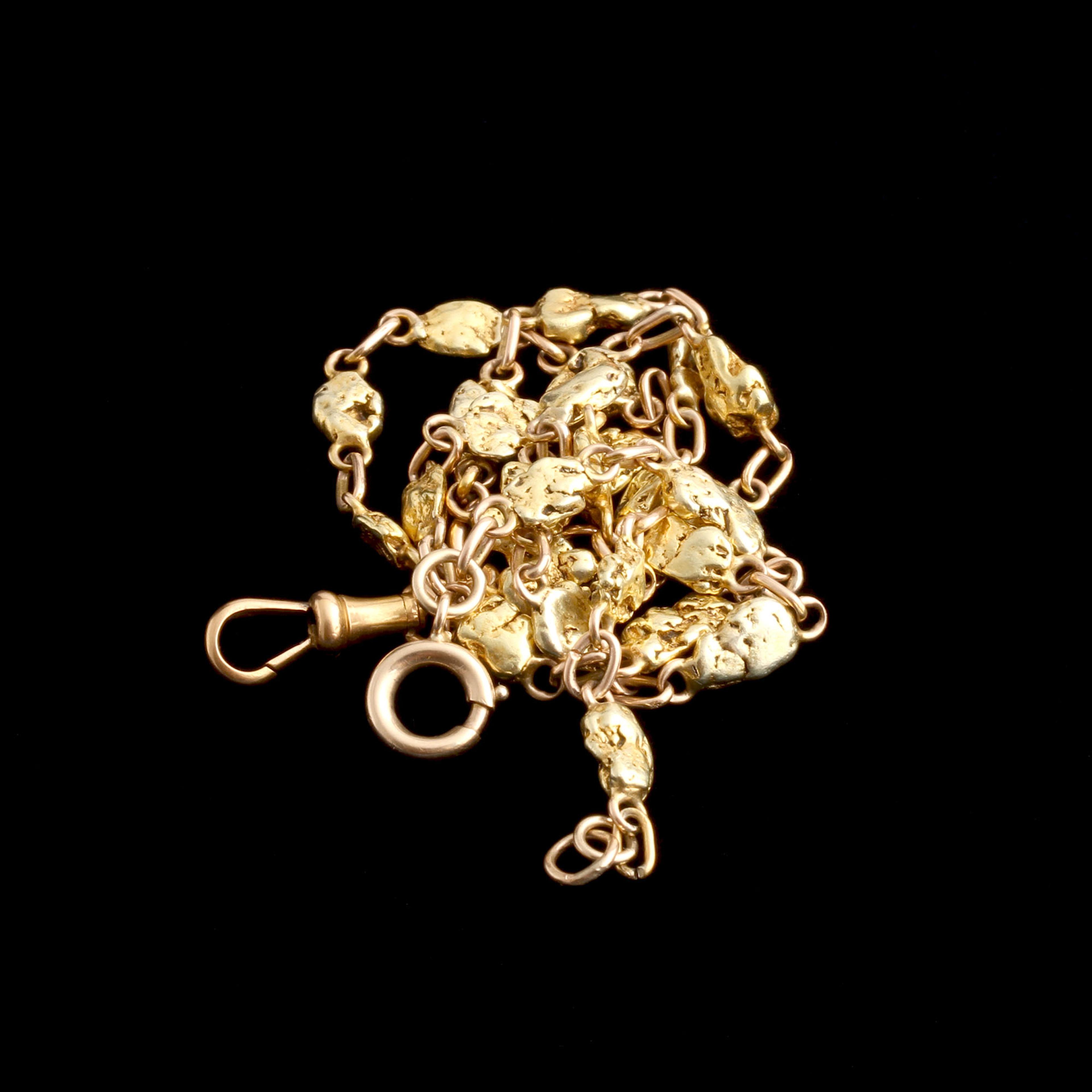 Victorian Gold Nugget Necklace