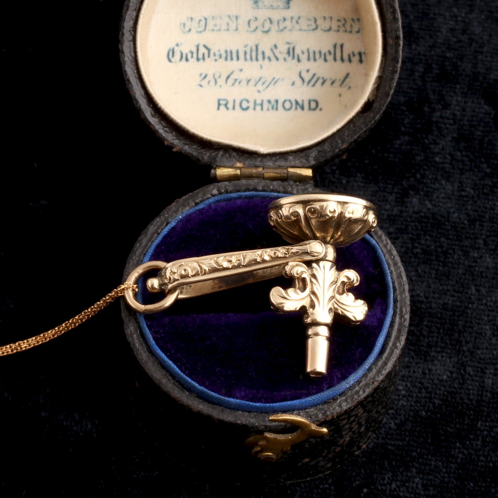 Victorian "All For The Best" Seal Watch Key Fob