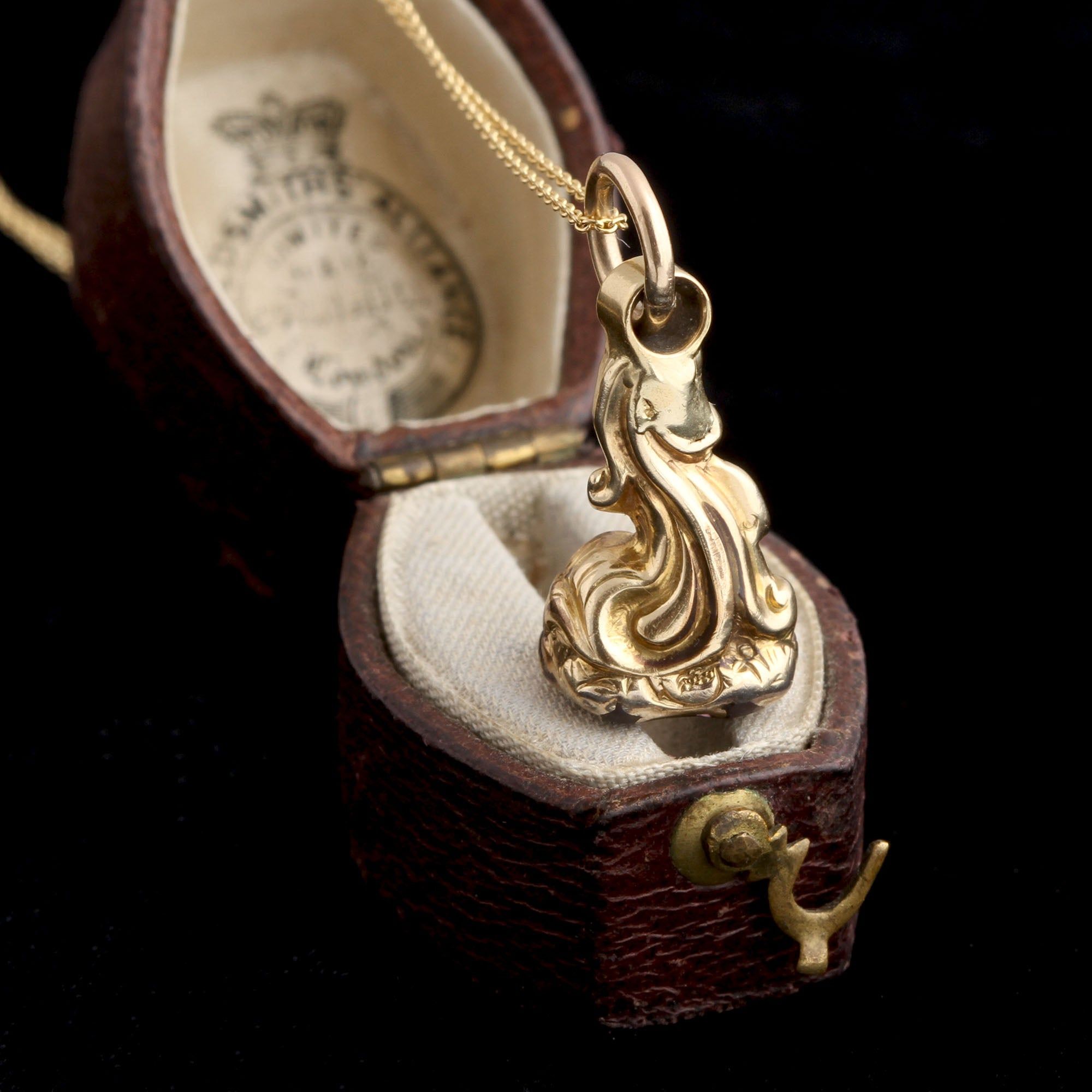 Early Victorian Horse Head Intaglio Wax Seal Necklace