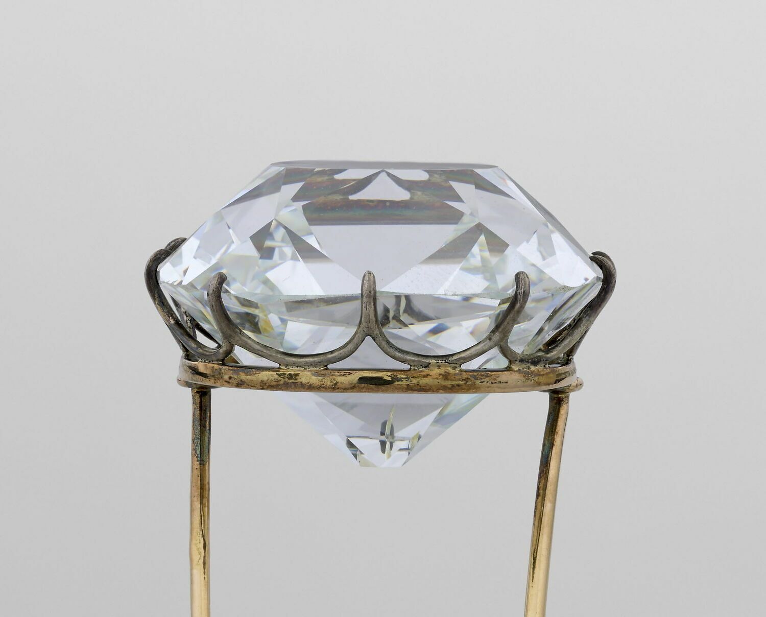 The Regent Diamond, cut in England from 1704-1706 in the new "brilliant" style. The Louvre.  