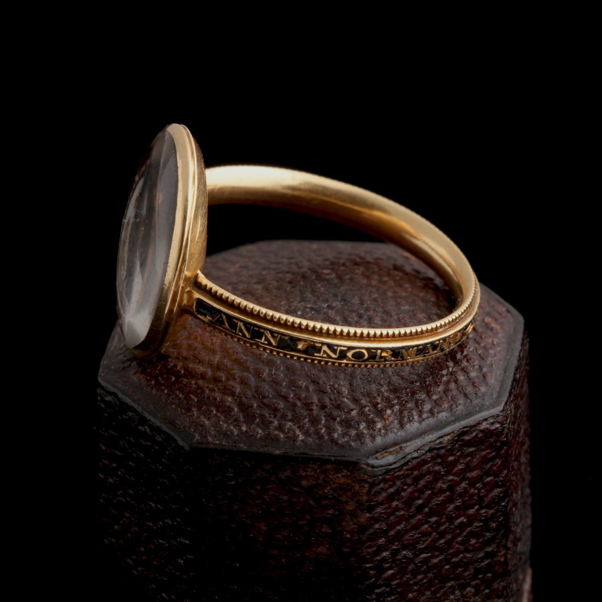 Georgian Sepia Urn Memorial Ring