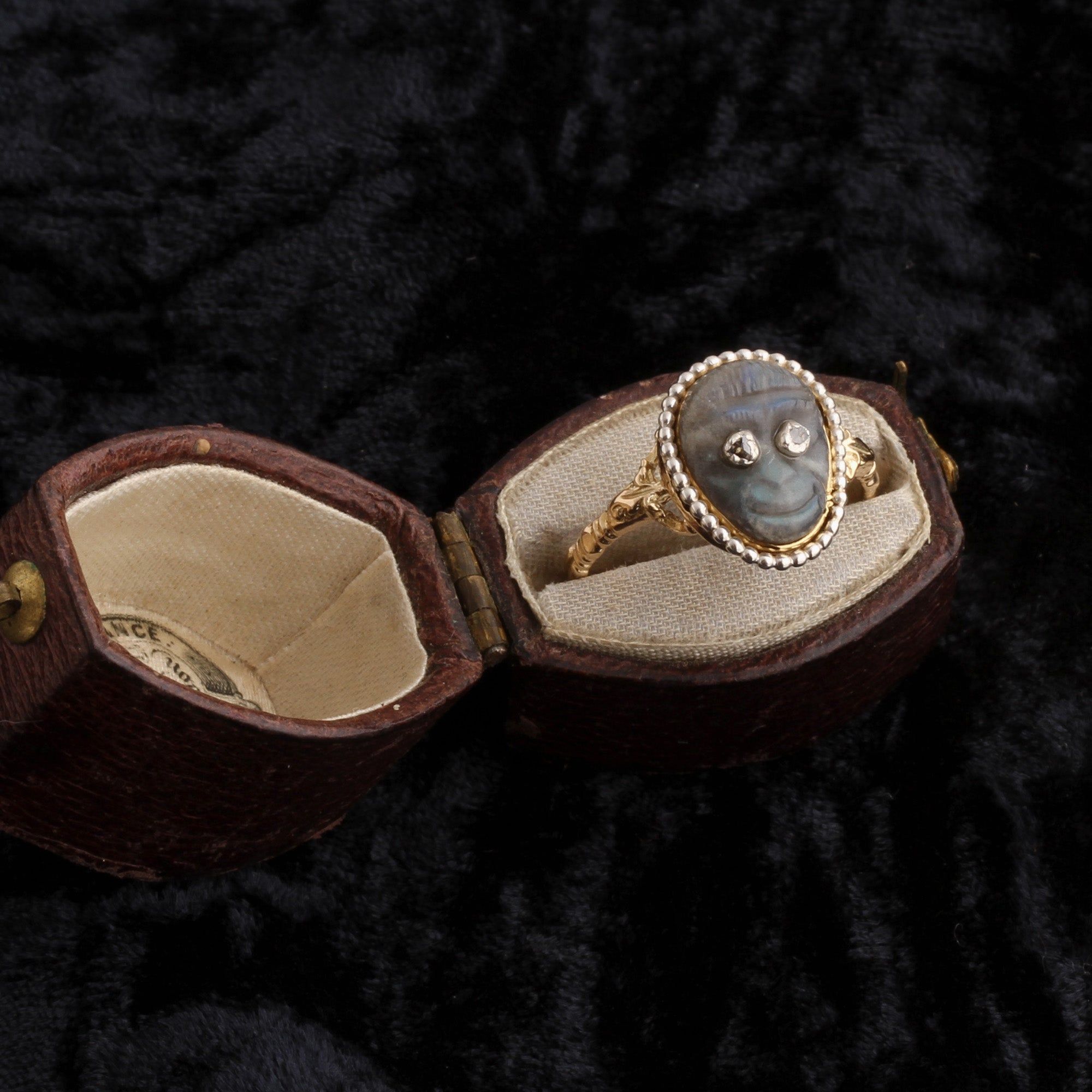 Georgian Labradorite Monkey Ring