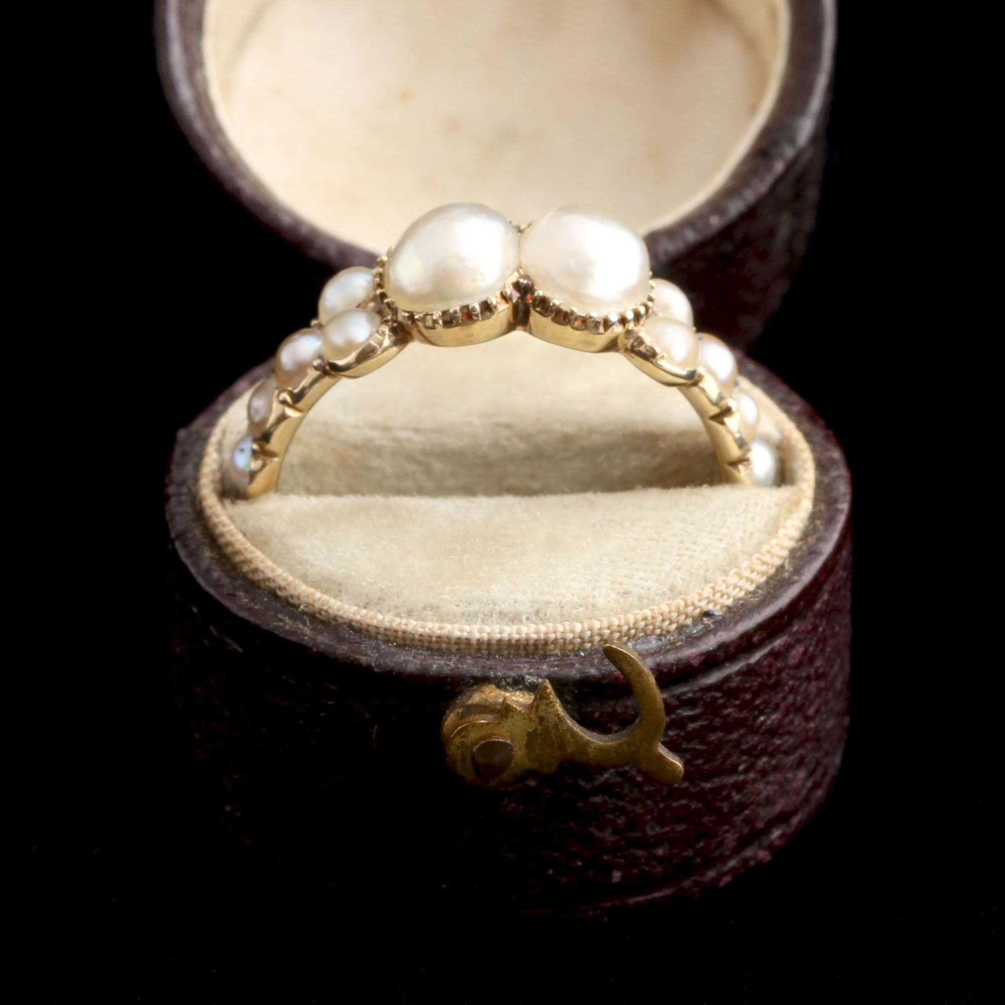 Georgian Toi et Moi Pearls Eternity Ring — Erica Weiner