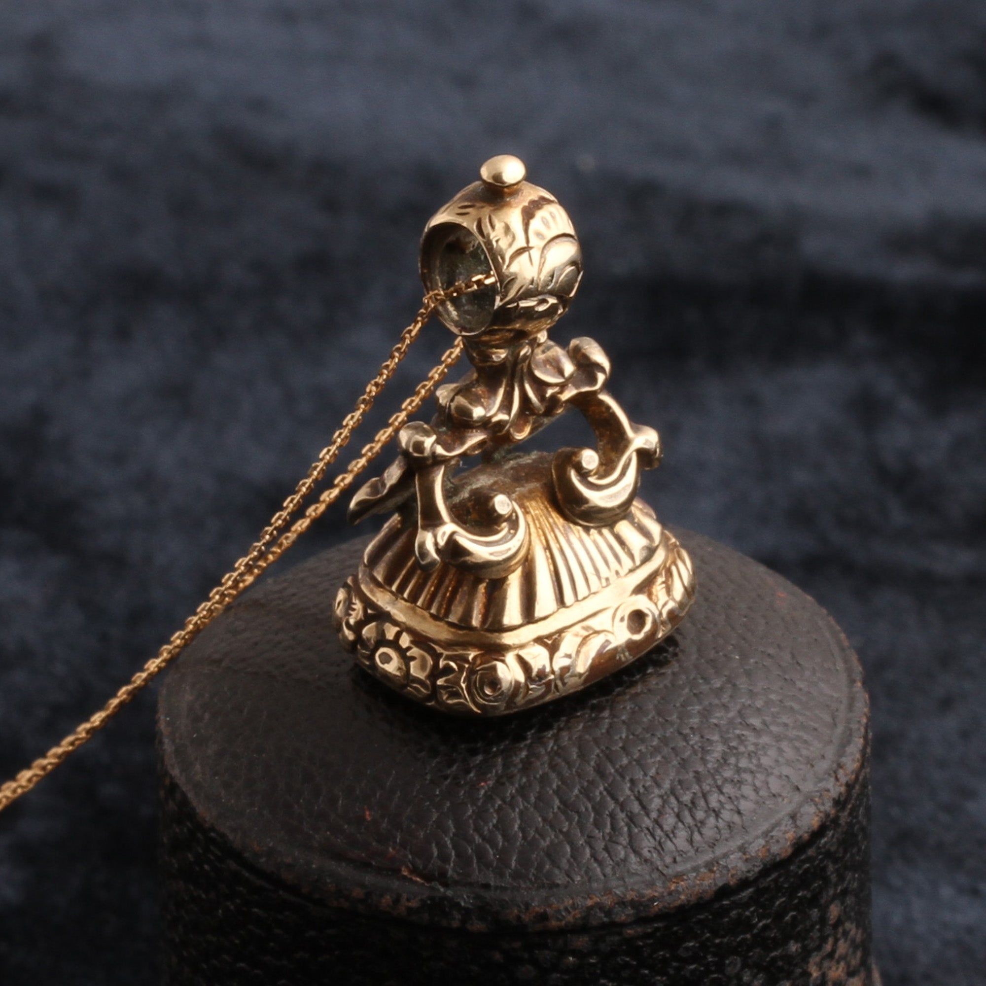 Victorian "Si Je Puis" Wax Seal Fob