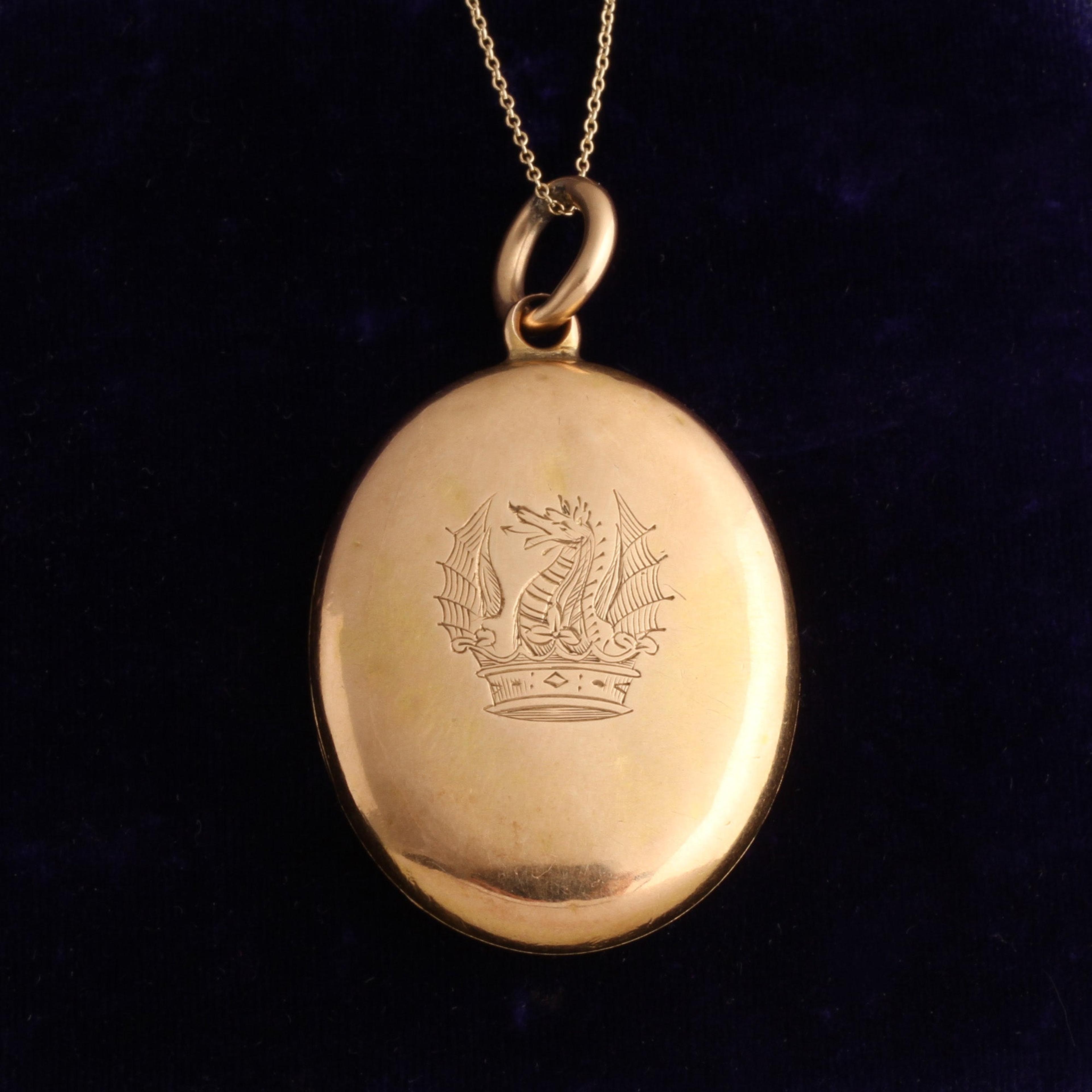 Victorian Heraldic Locket