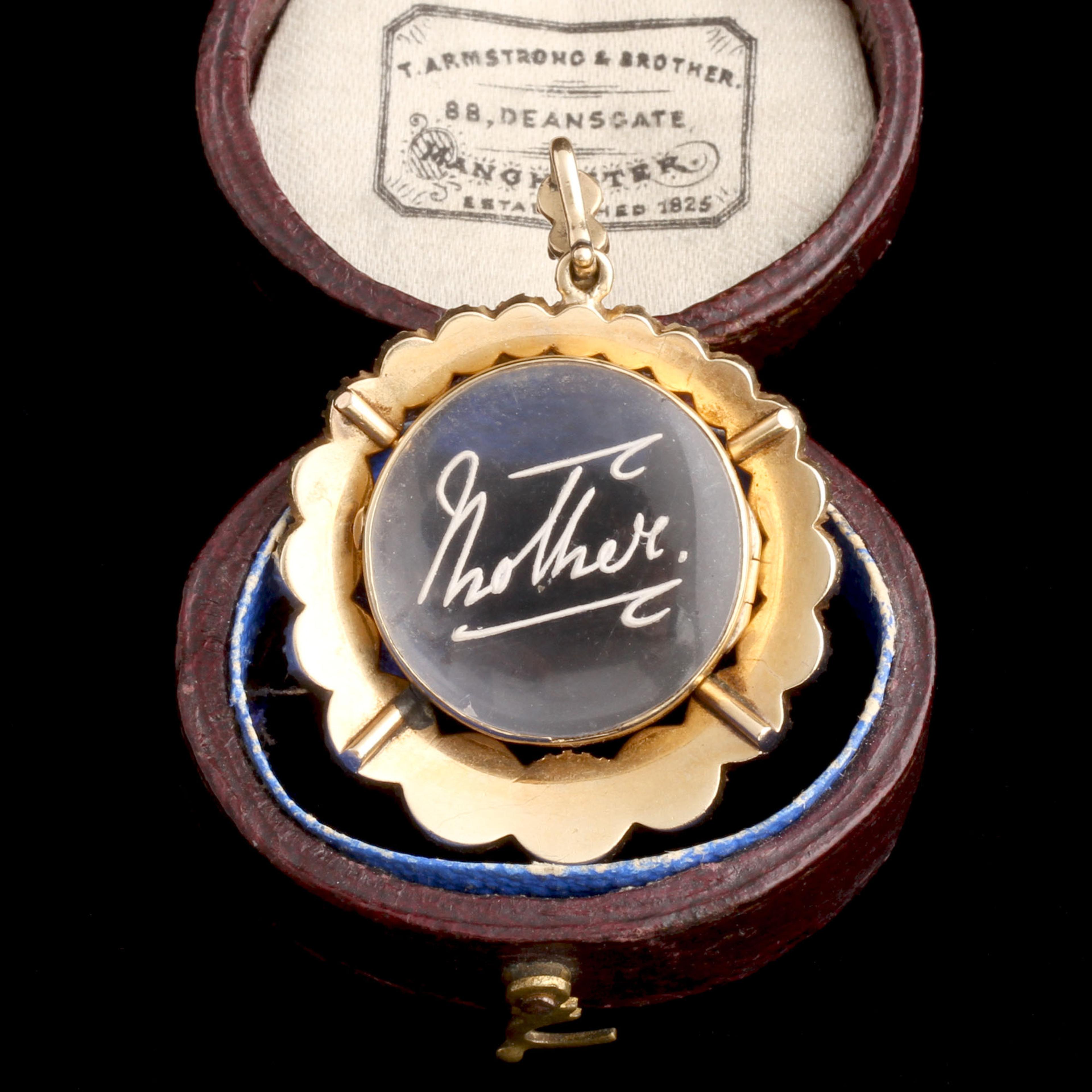 Georgian Pearl Locket with Victorian "Mother" Dedication