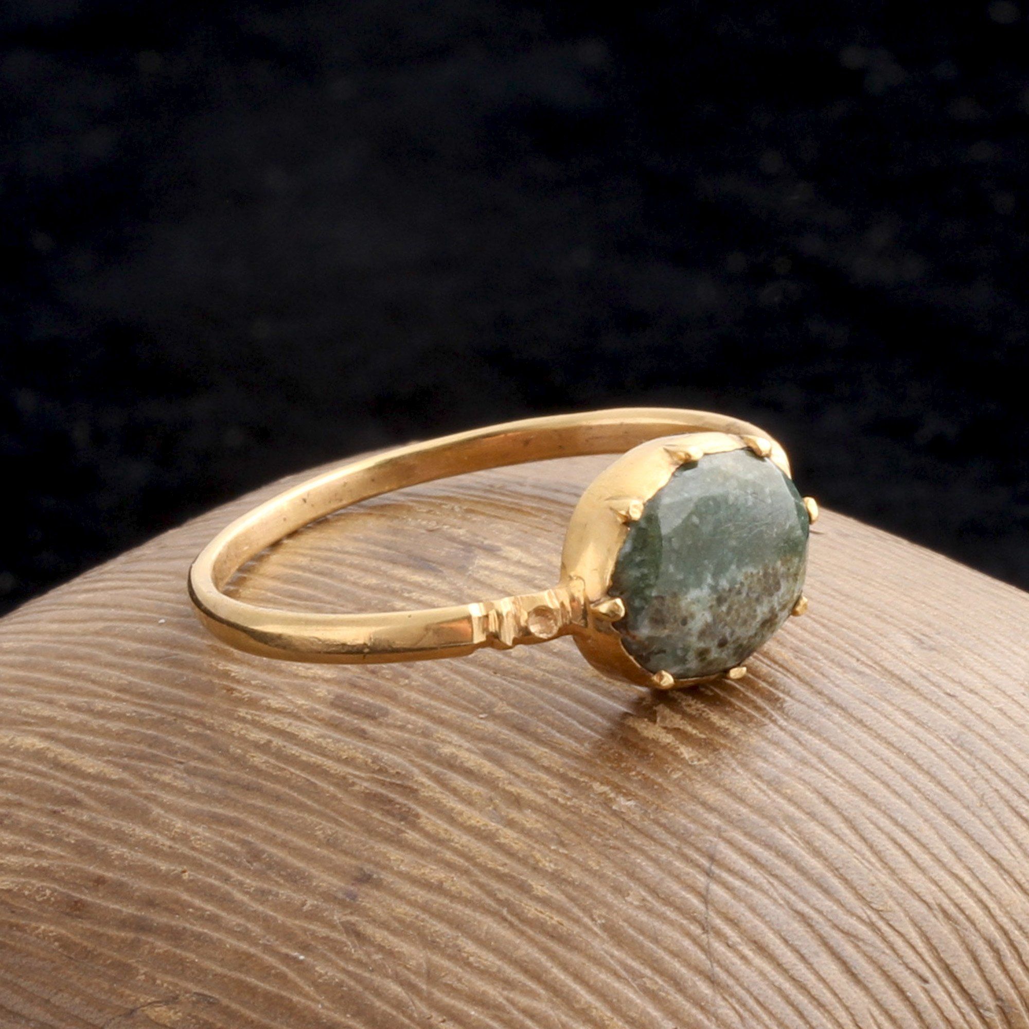 Early Victorian Picture Agate Ring