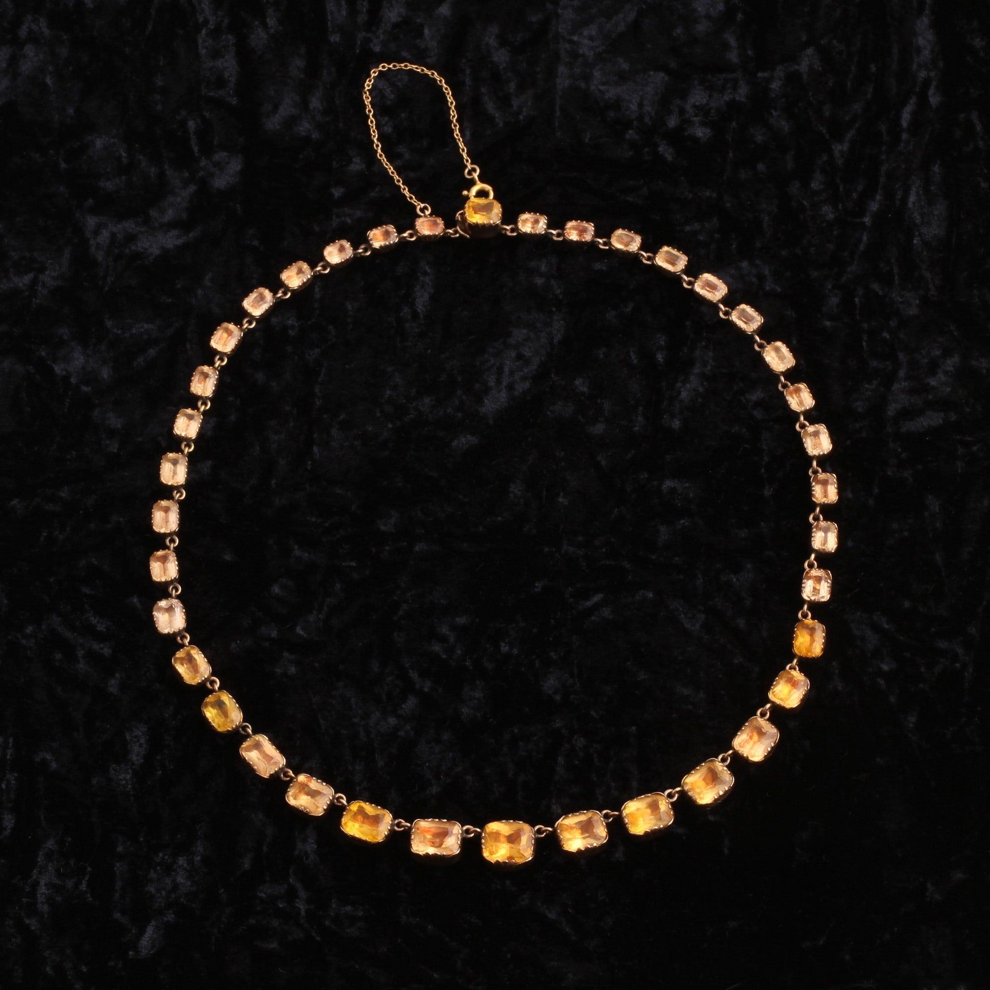 Early Victorian "Topaz" Paste Collar