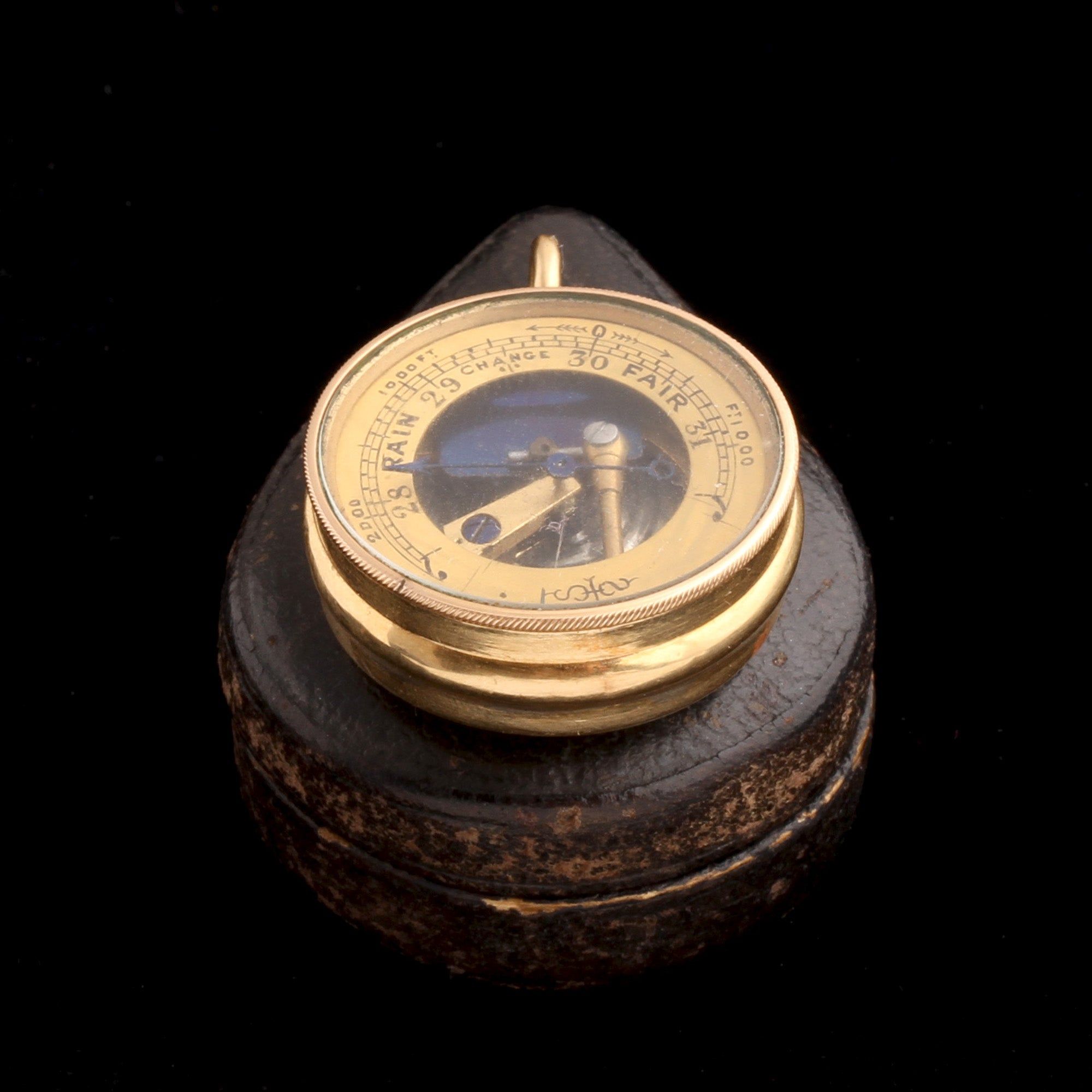 Victorian Barometer Fob In Original Box
