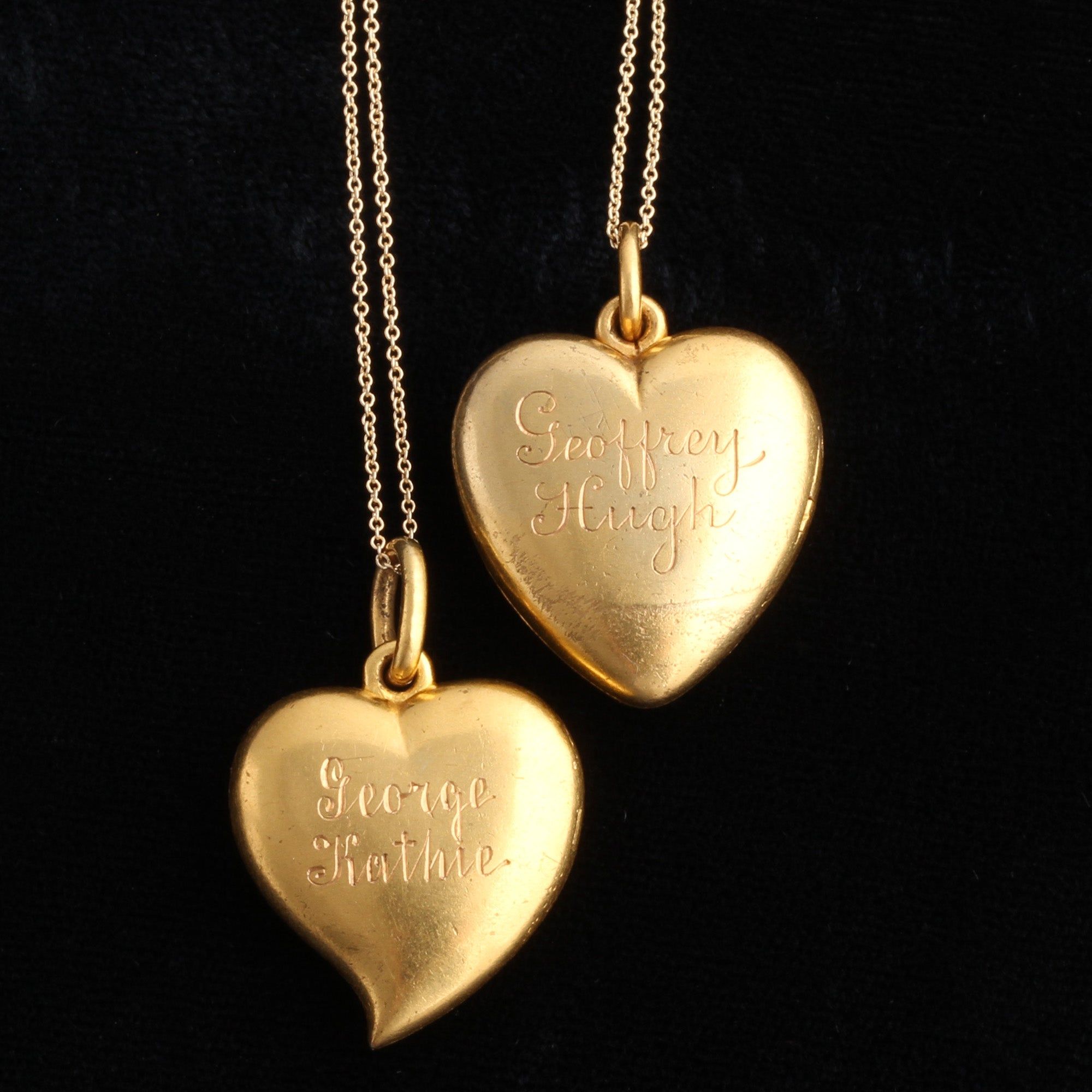 Detail of Late 19th Century "George Kathie" Witch's Heart Locket