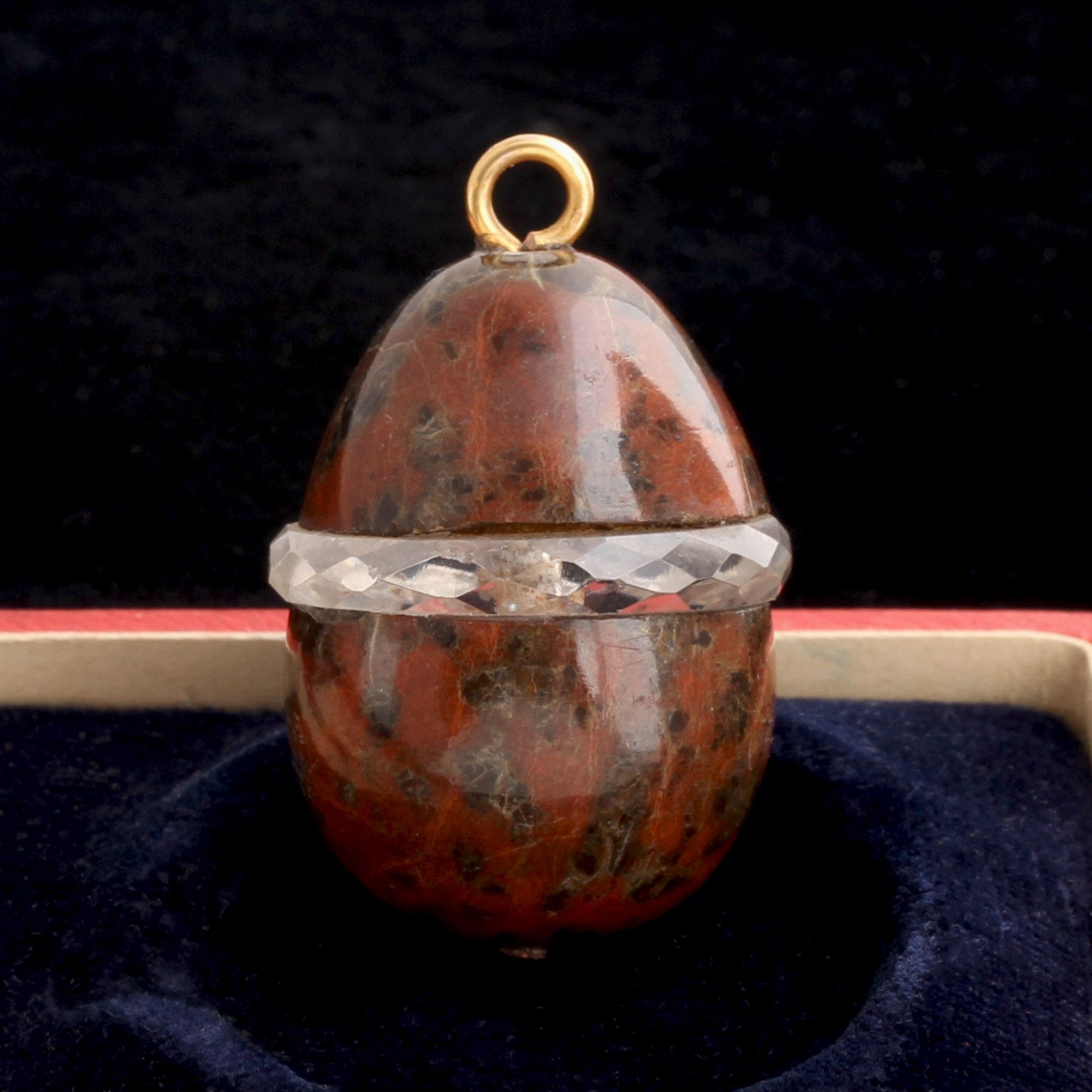 Victorian Giant Agate Egg Pendant