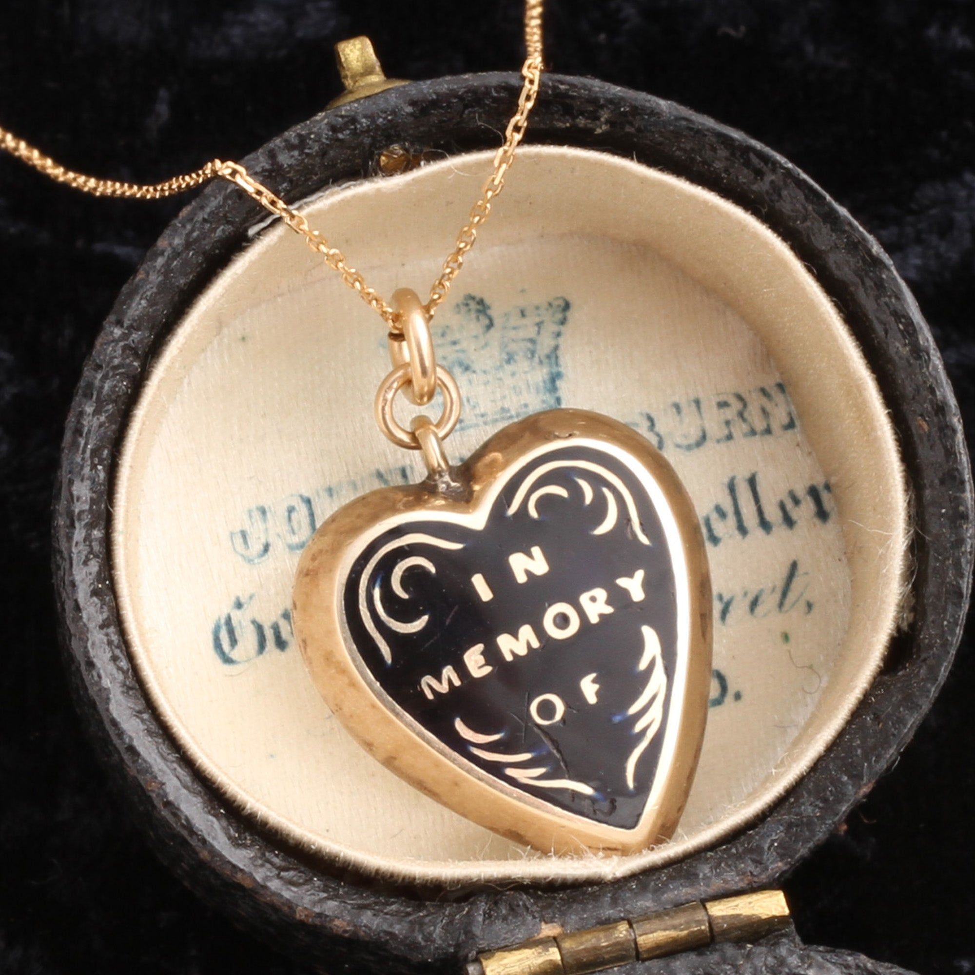 Victorian "In Memory Of" Heart Locket