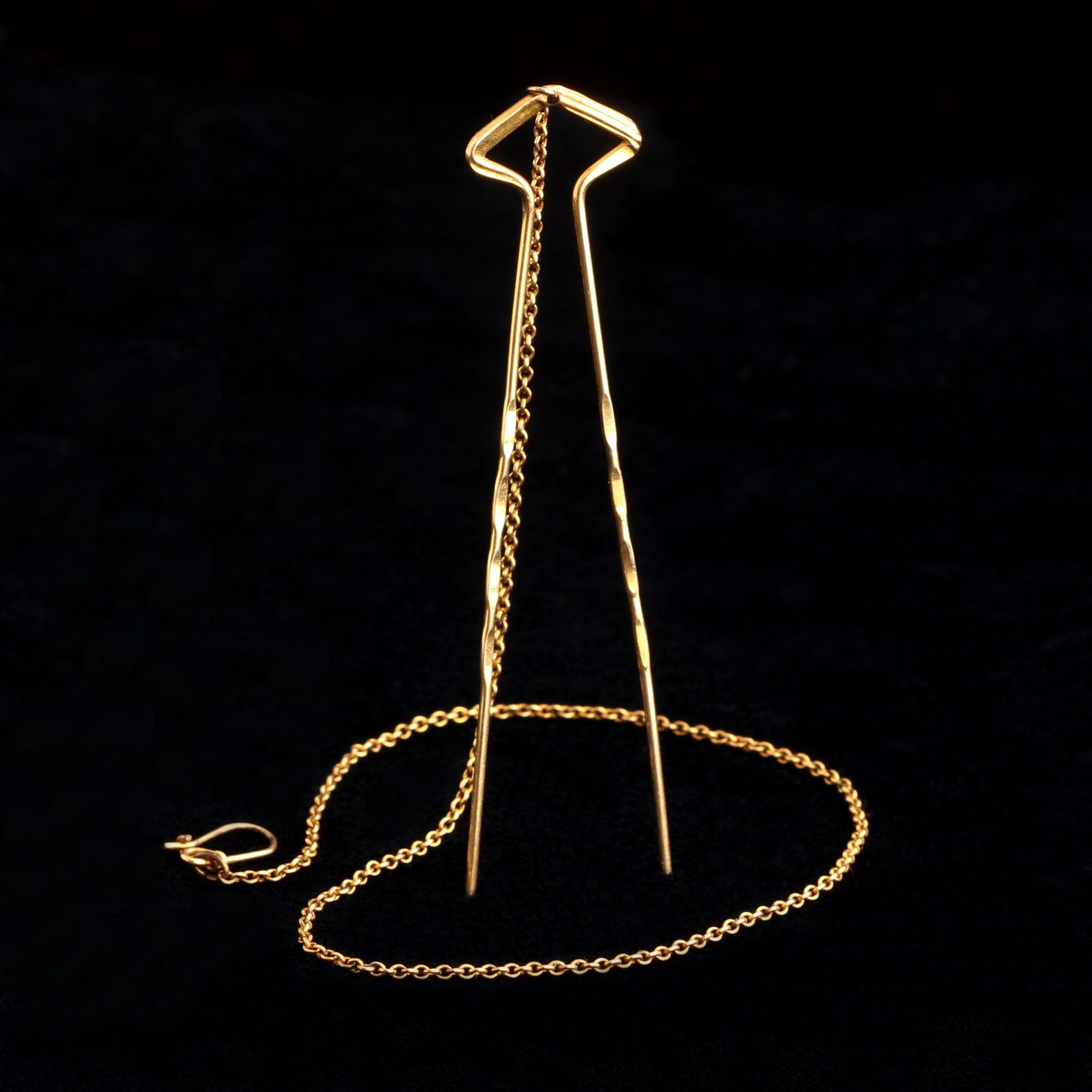 Gold Fill Gibson Girl Hairpin 3