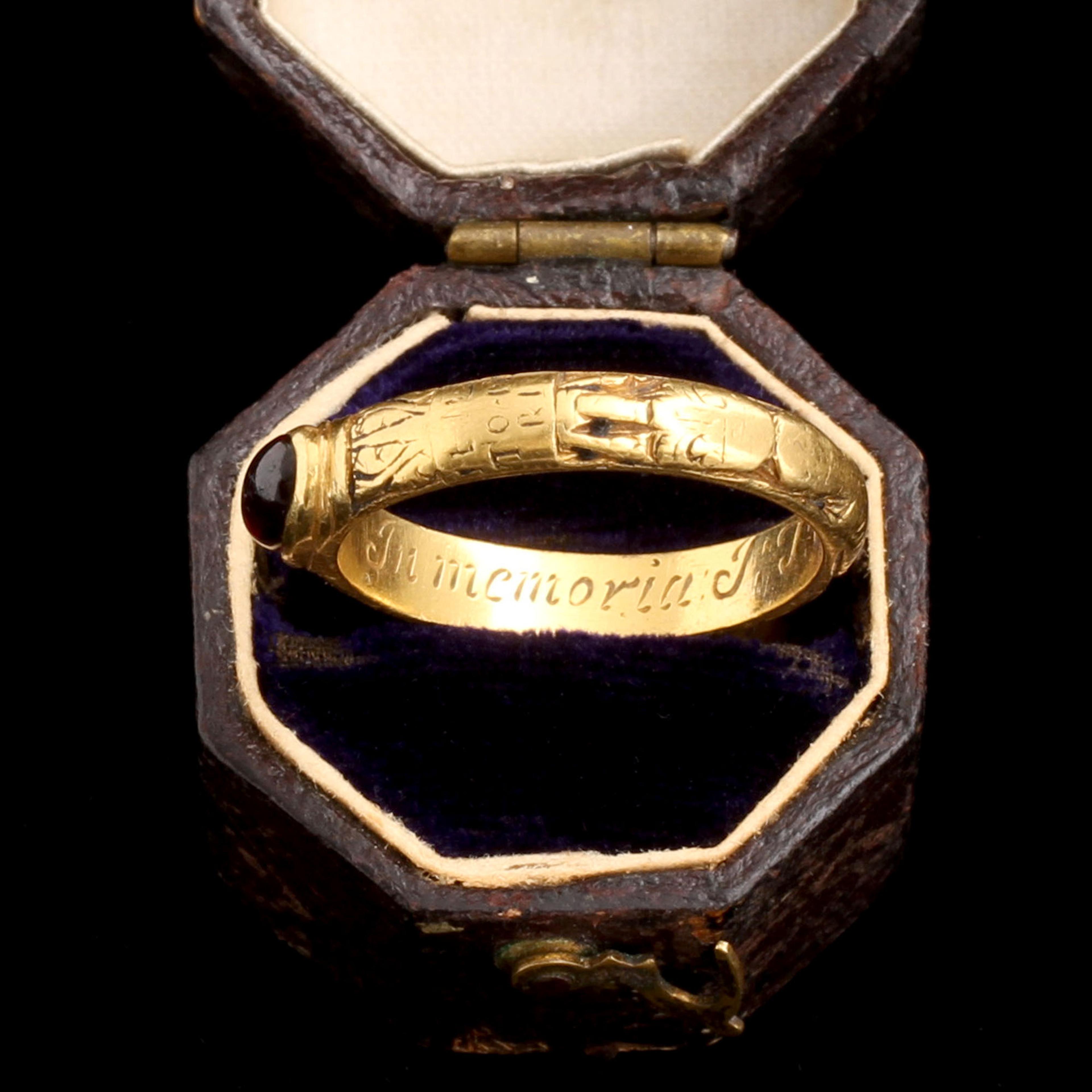 Early Georgian Garnet Skeleton Ring