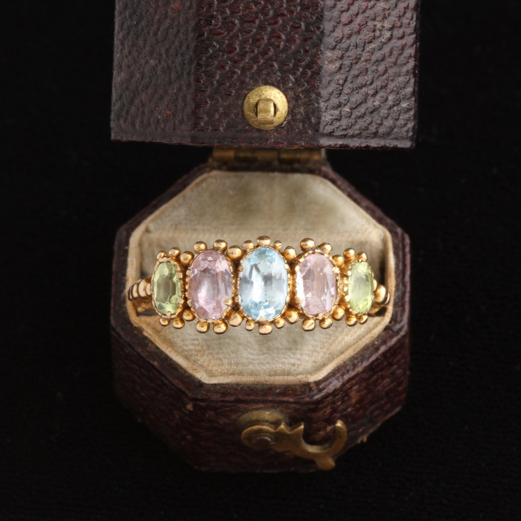 Georgian Topaz & Chrysoberyl Ring