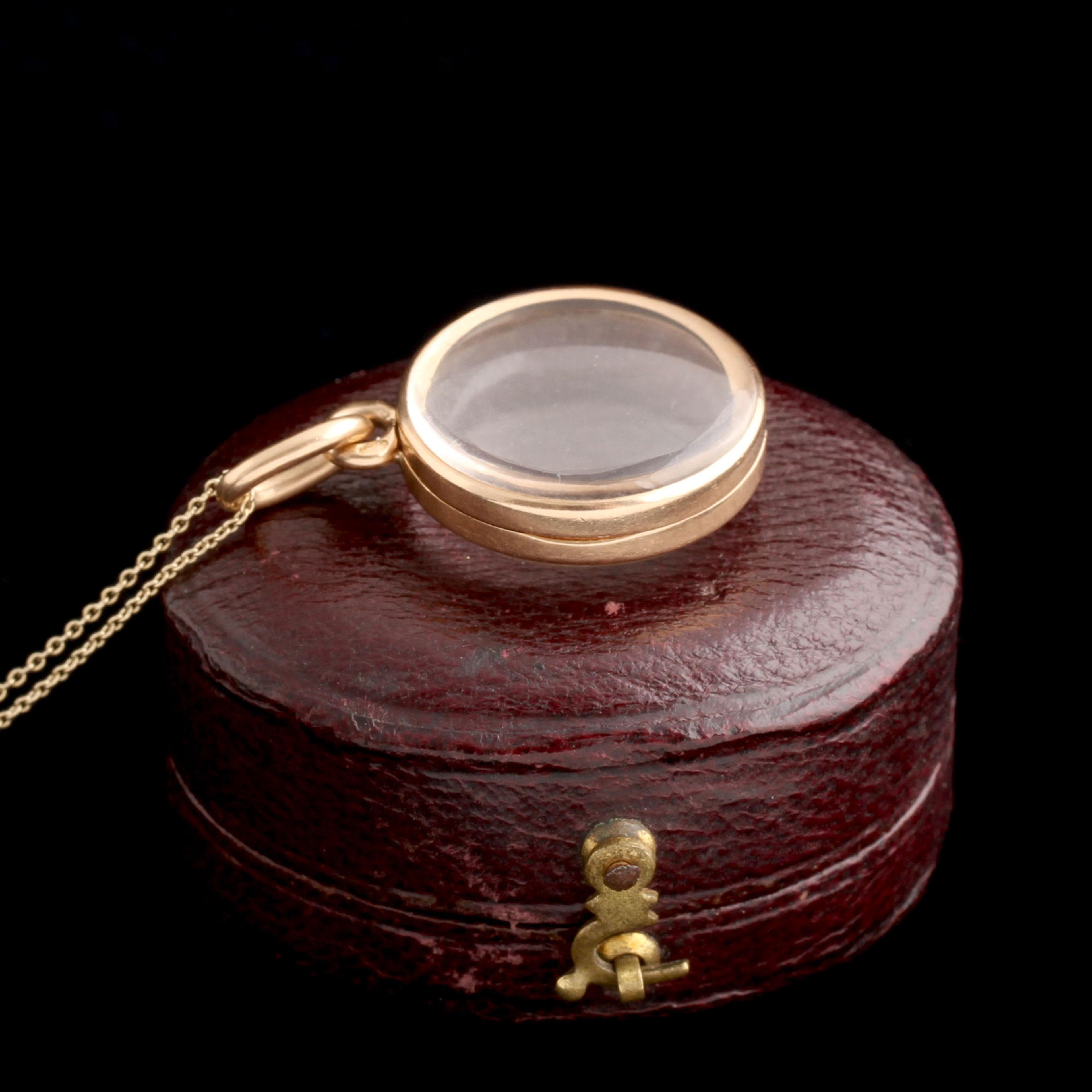 Detail of Late 19th Century Gold Photo Locket