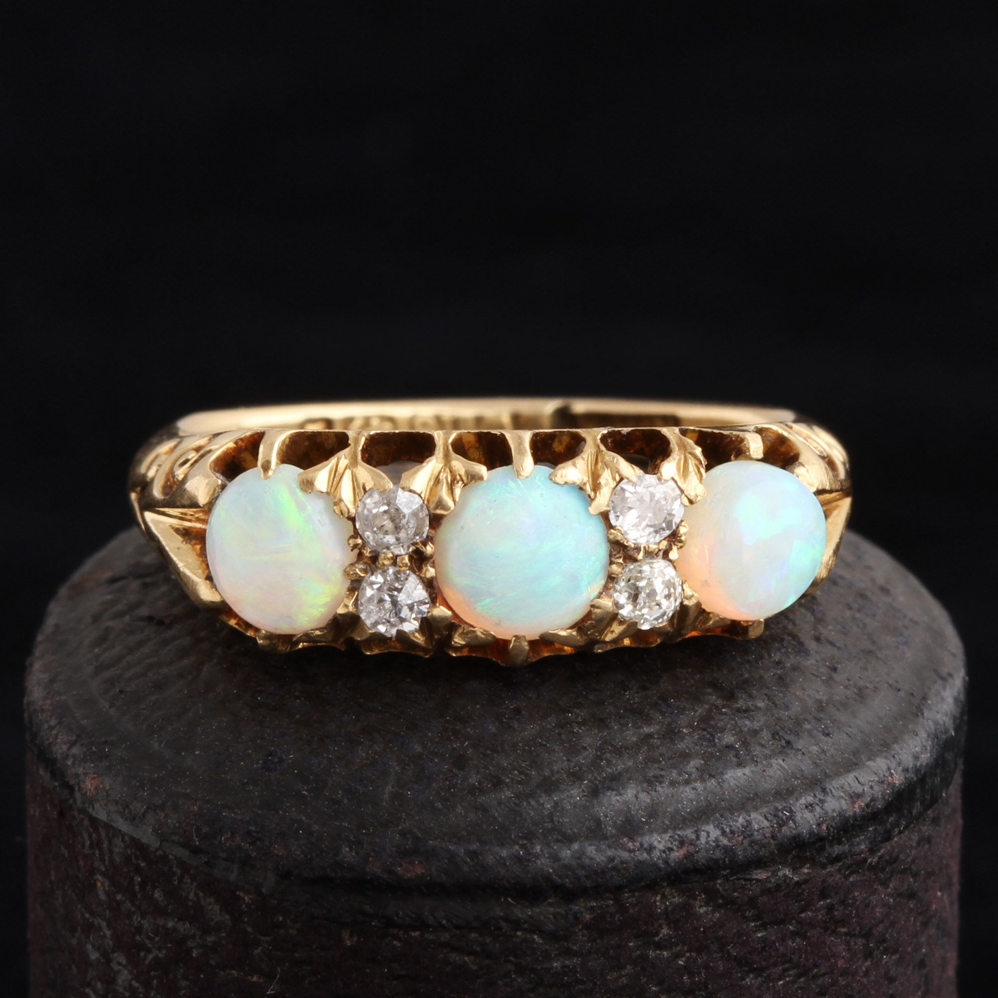 Victorian Opal & Diamond Ring