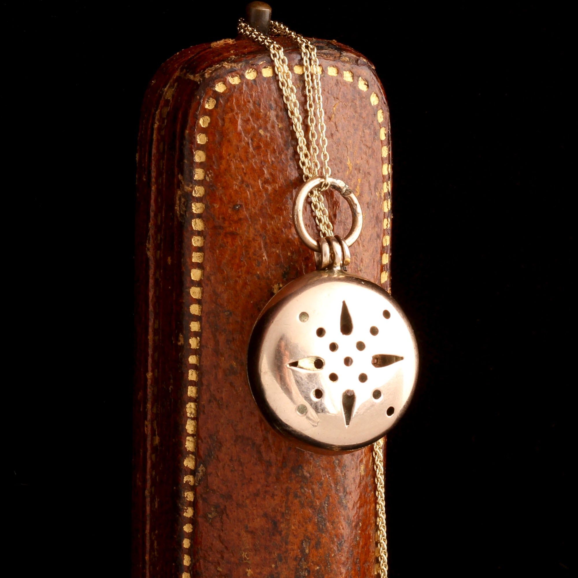 Victorian Pierced Pomander Necklace