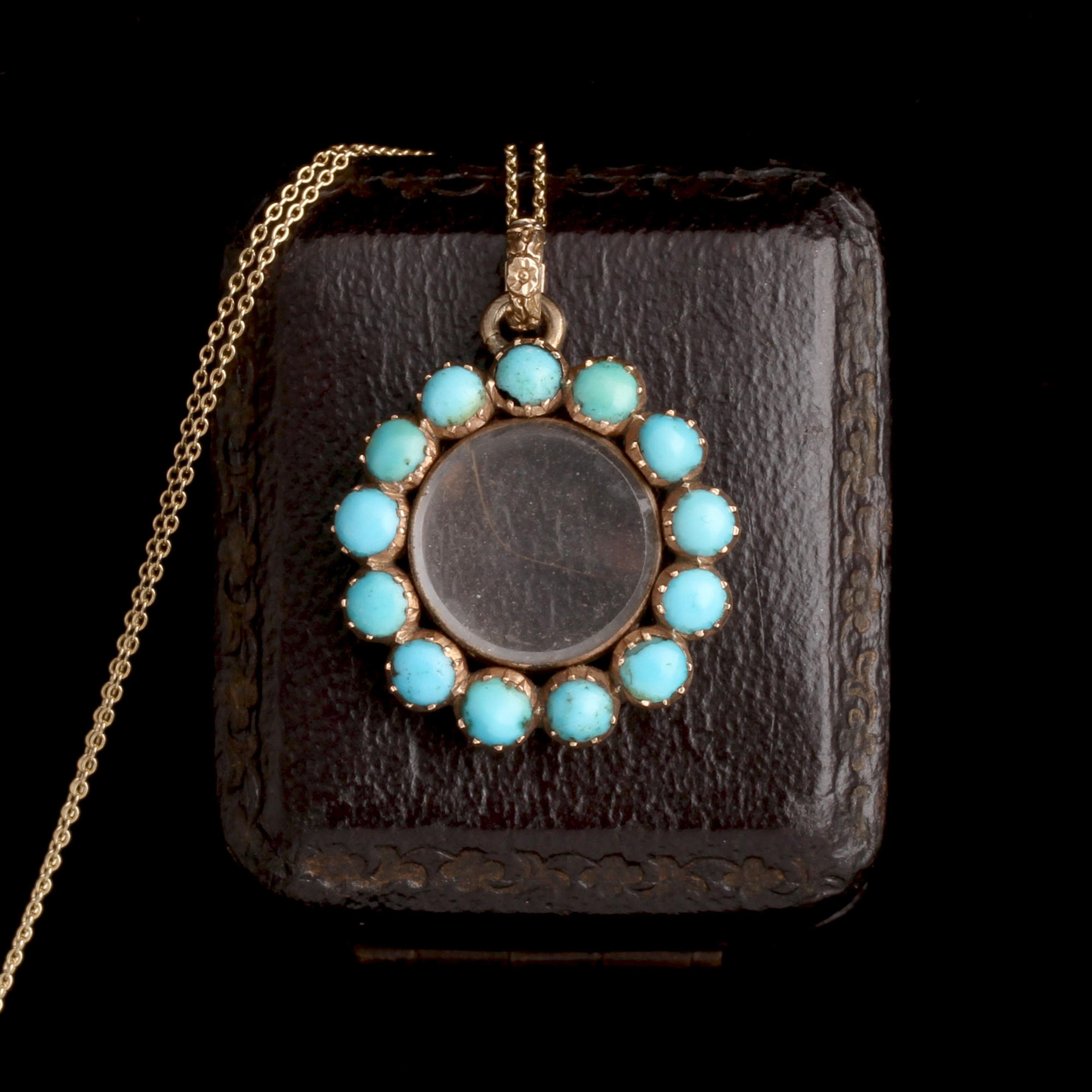 Georgian Turquoise Framed Locket