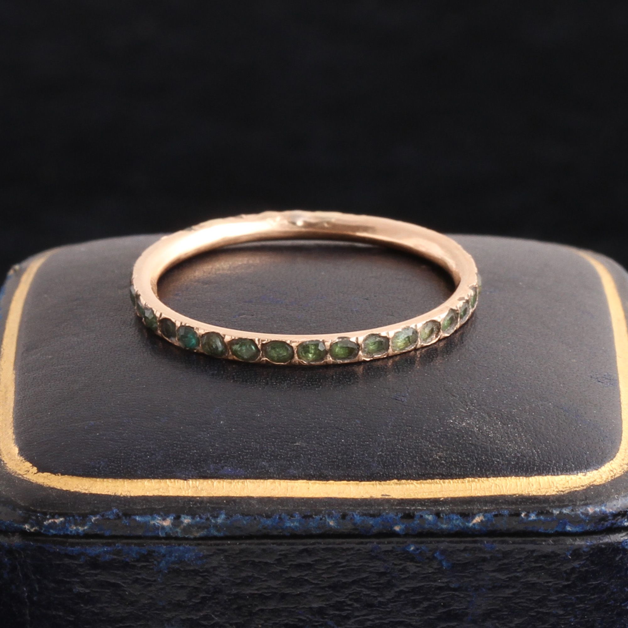 Georgian Emerald Eternity Ring