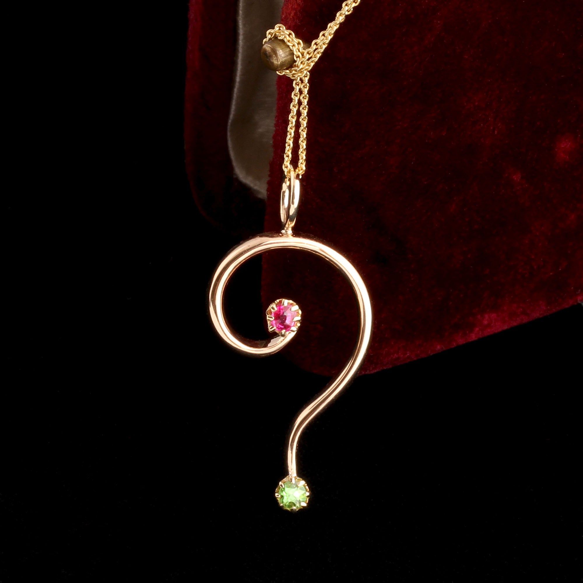 Edwardian Question Mark Necklace