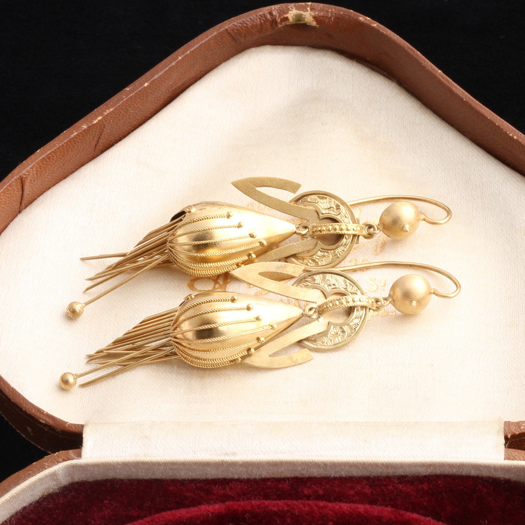 Victorian Torpedo Fringe Earrings