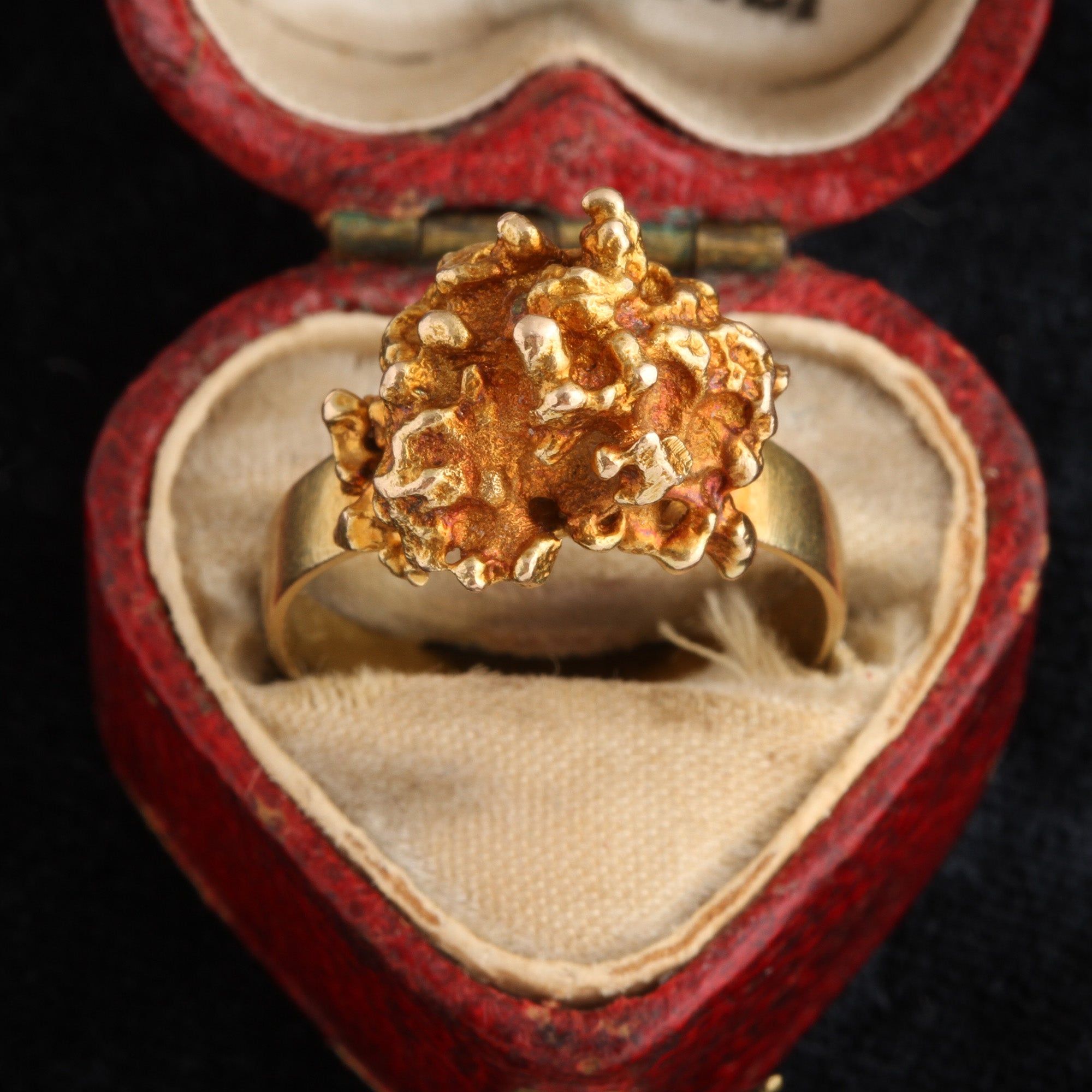 Vintage Gold Nugget Ring