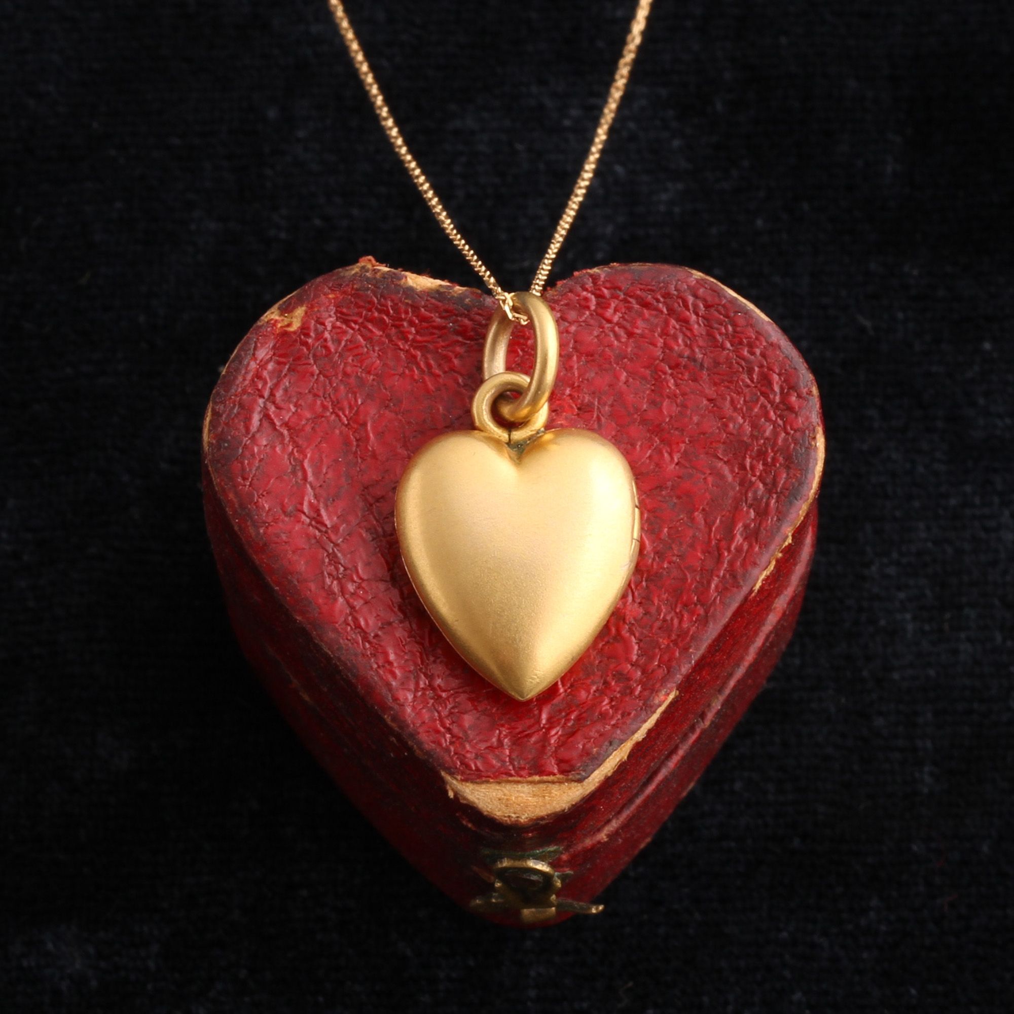 Vintage Gold Heart Locket