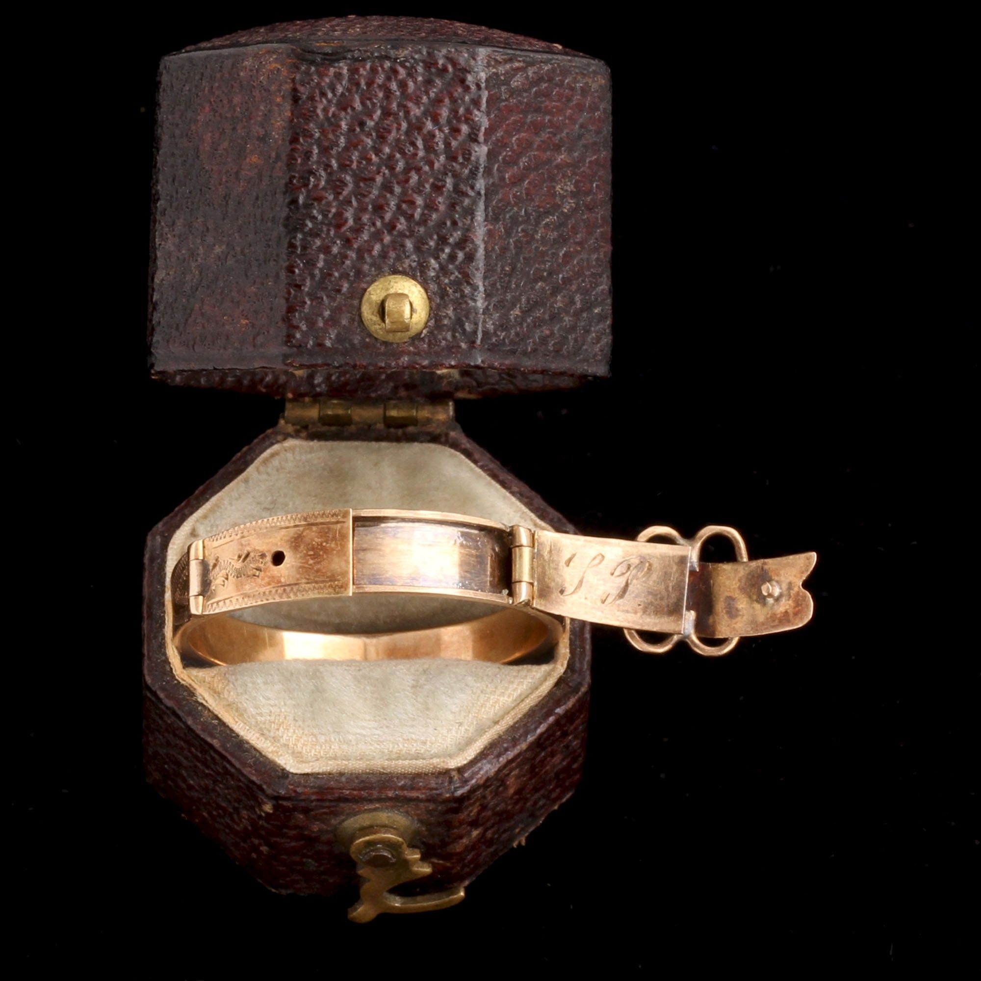 Mid 19th Century Dutch Buckle Locket Ring