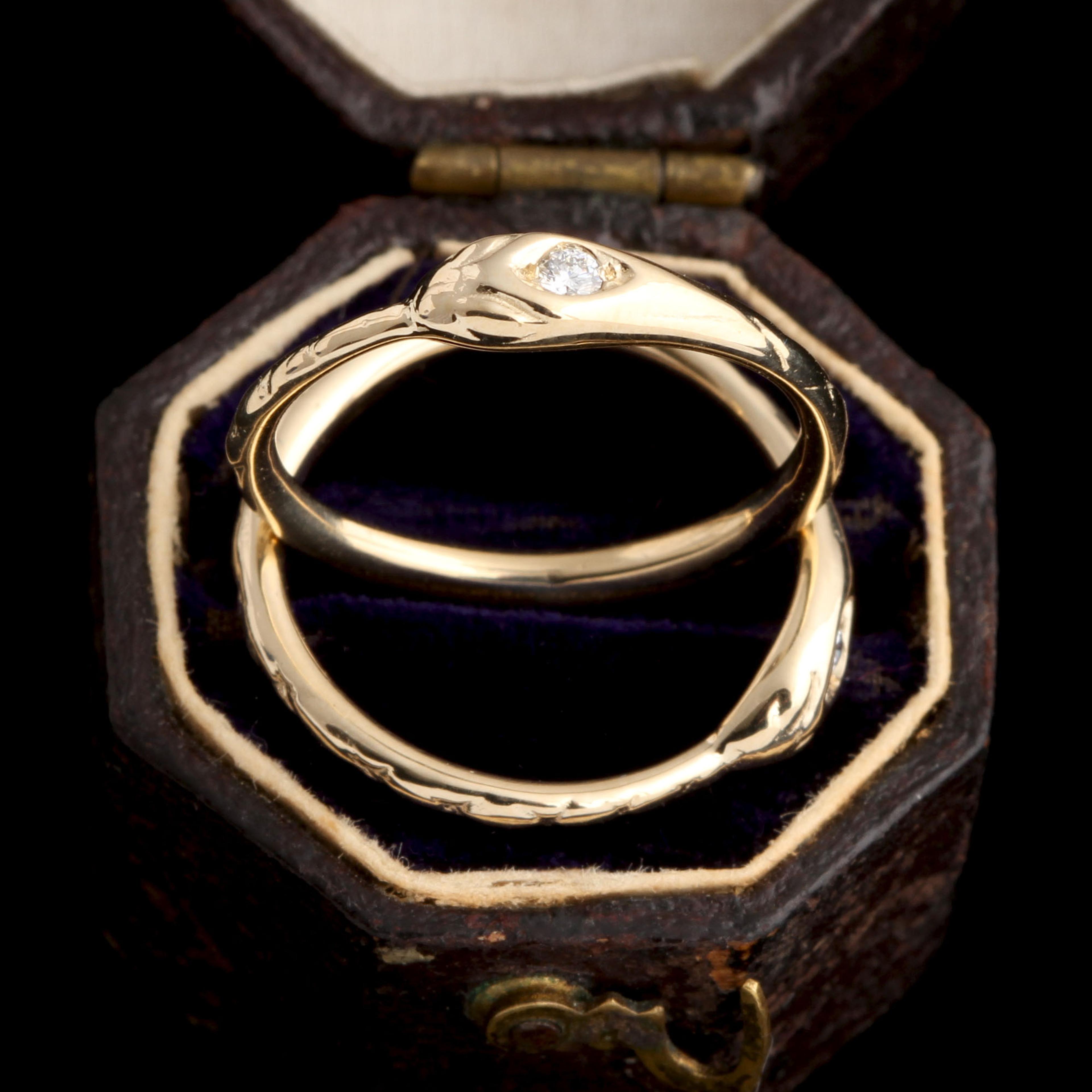 14k Gold Ouroboros Ring