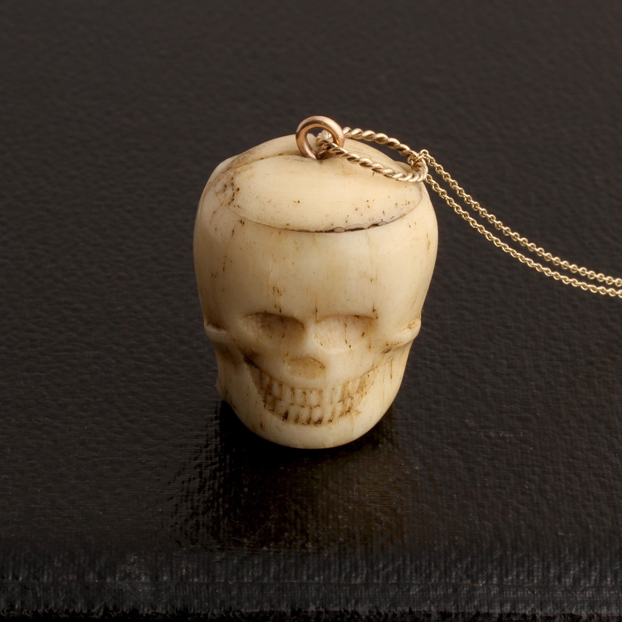 18th Century Memento Mori Rosary Bead