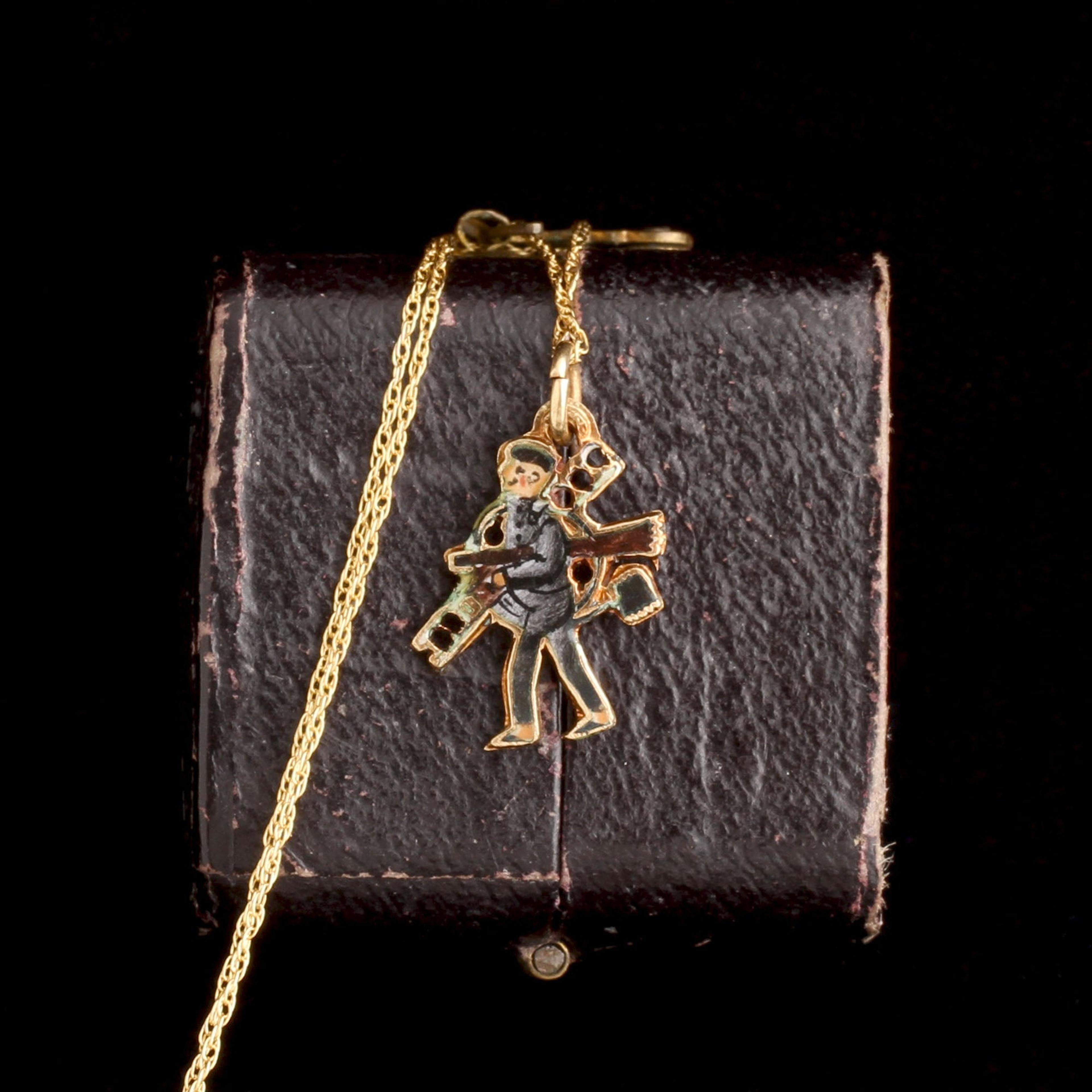 1920s Lucky Chimney Sweep Necklace