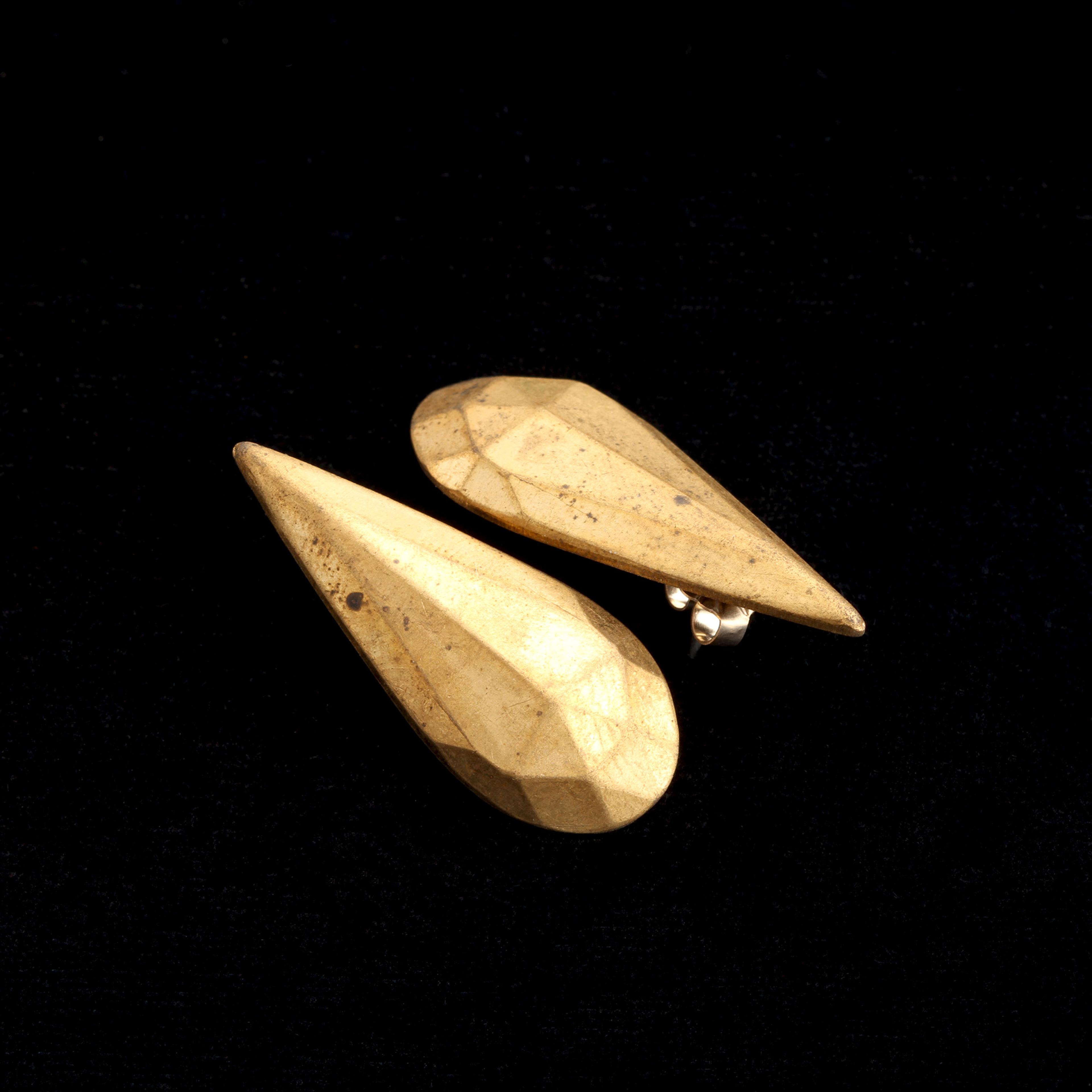 Faceted Teardrop Earrings