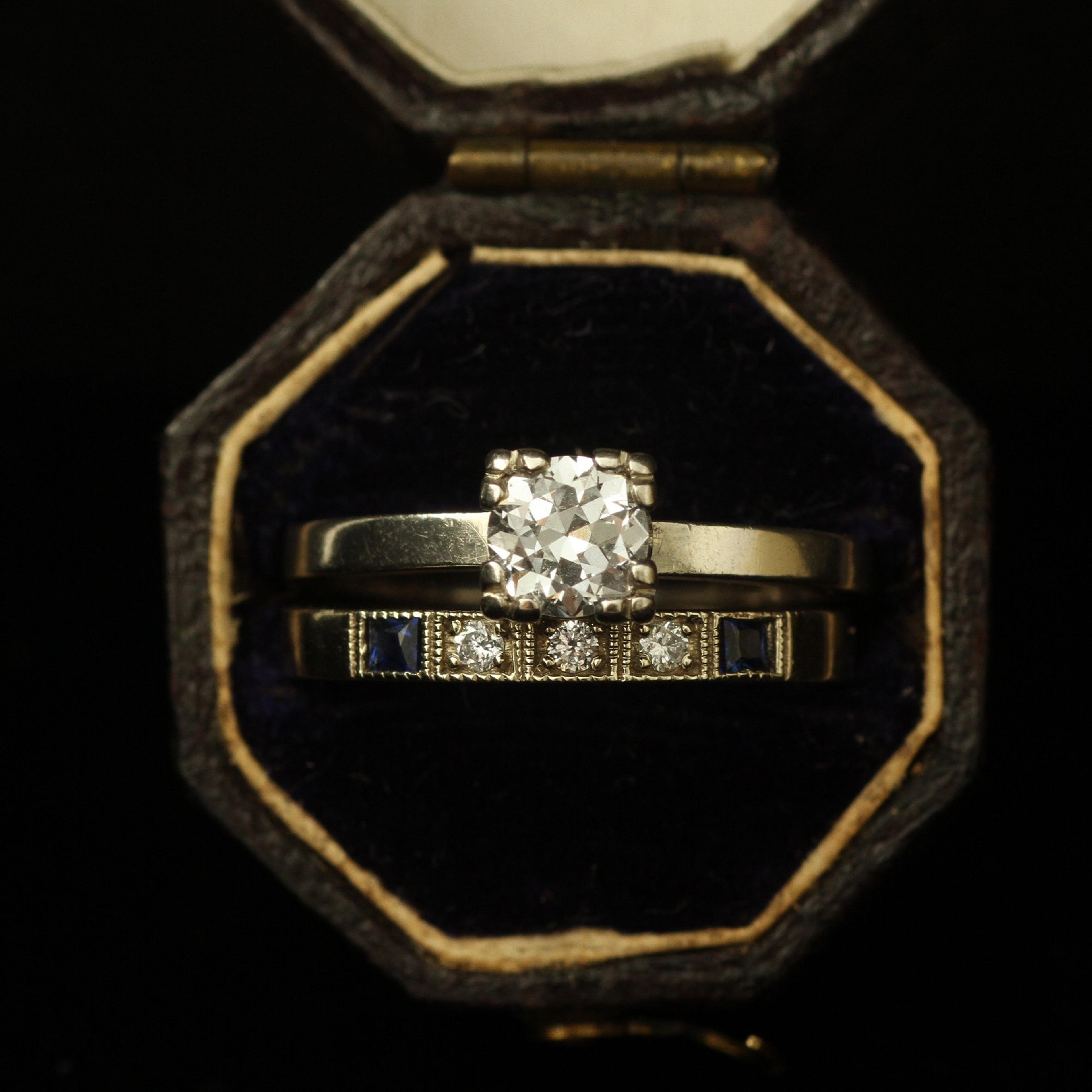 Esther Ring (White Gold, Sapphires)
