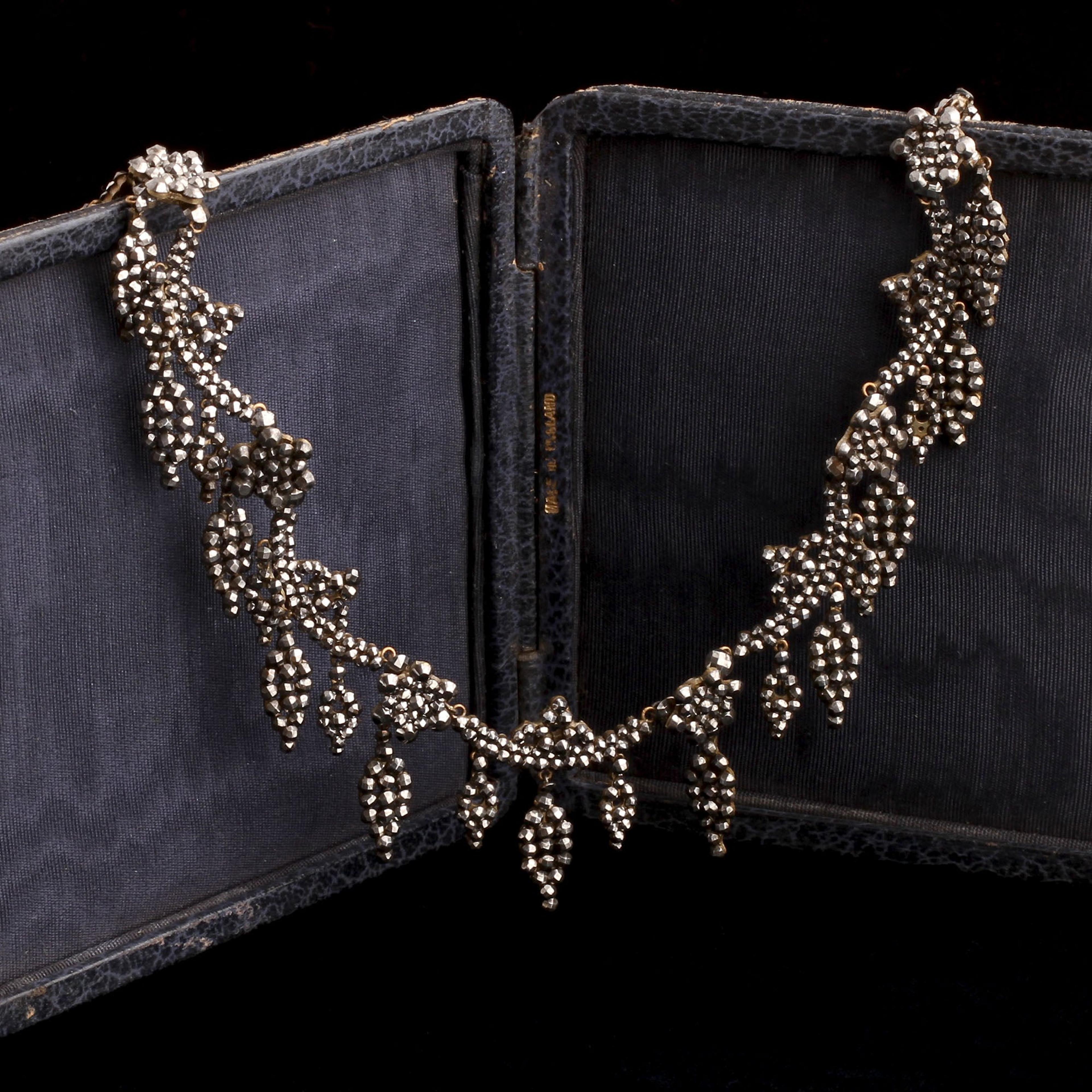 Victorian Cut Steel Scalloped Collar