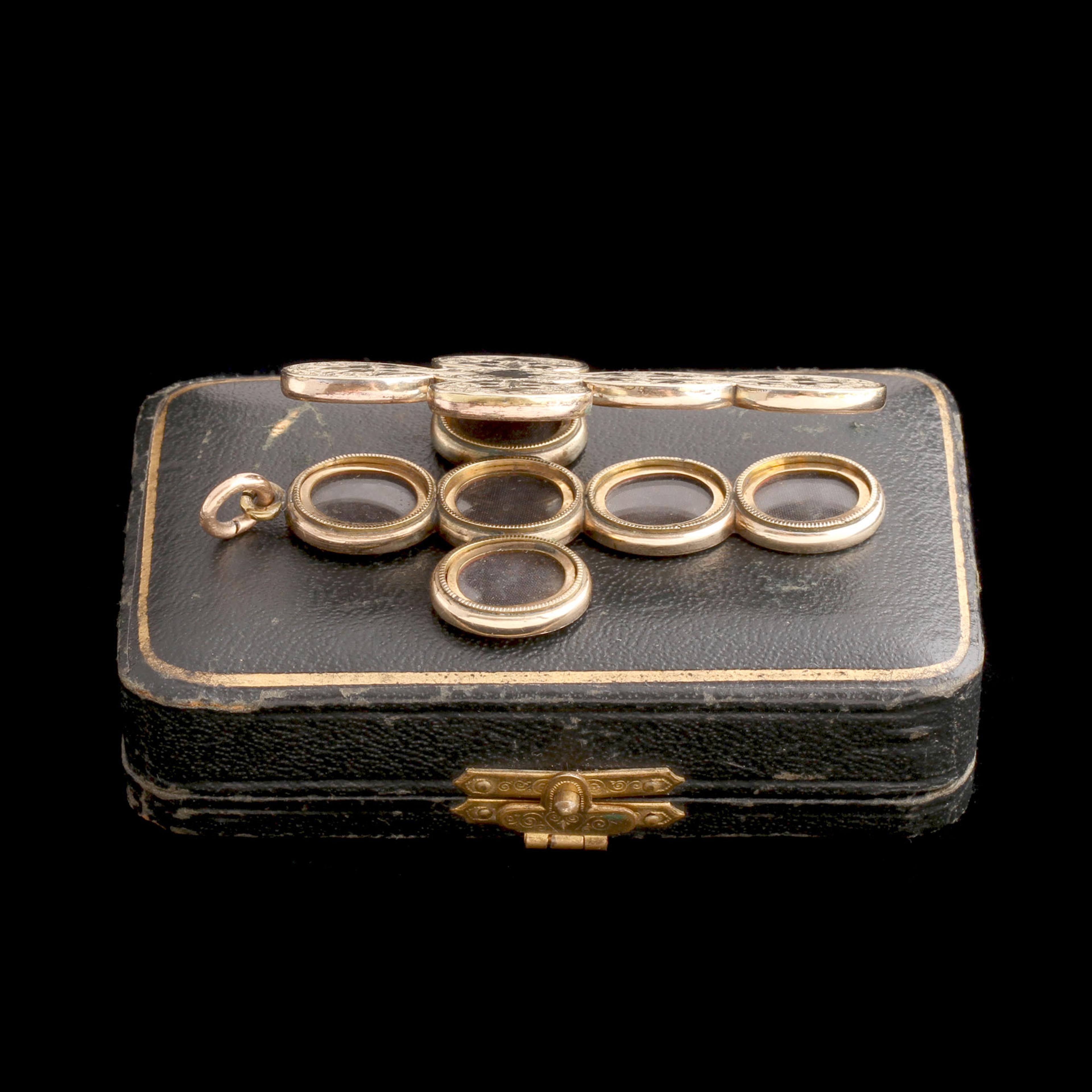 Victorian 12 Compartment Cross Locket