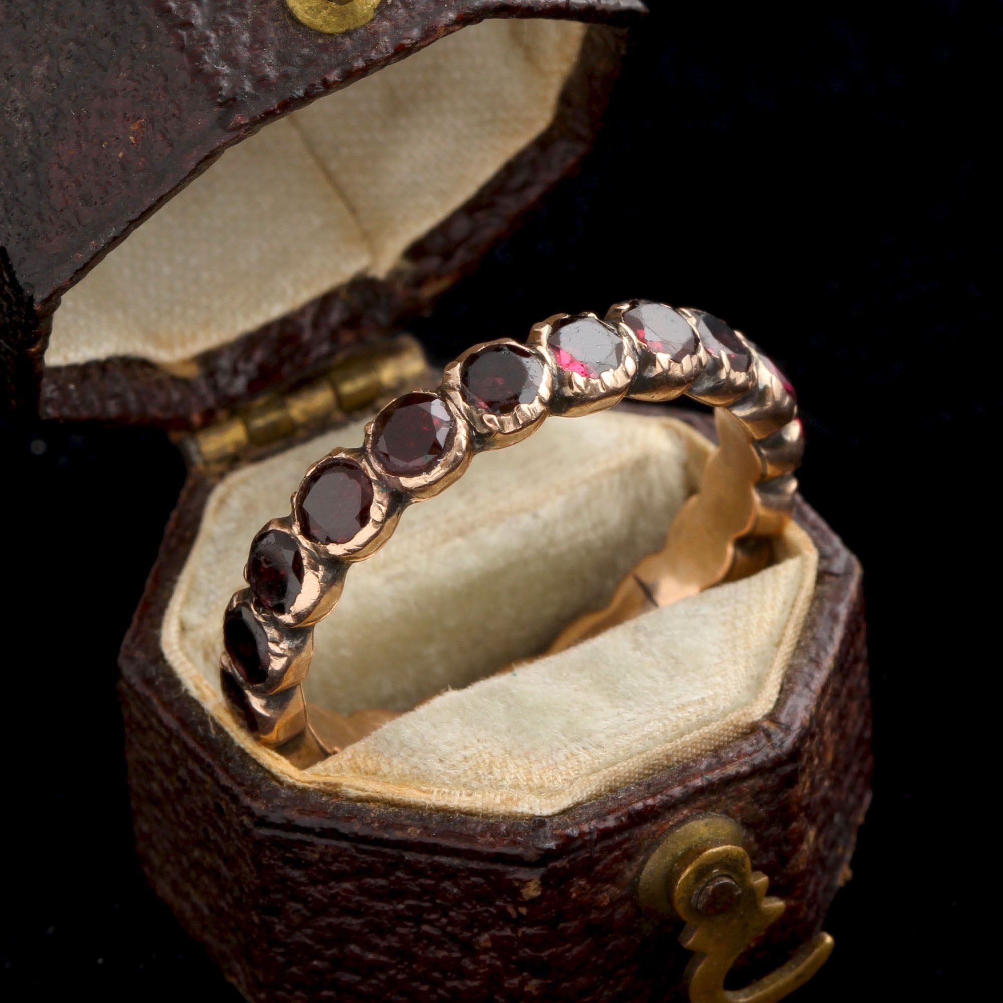 Georgian Garnet Eternity Ring