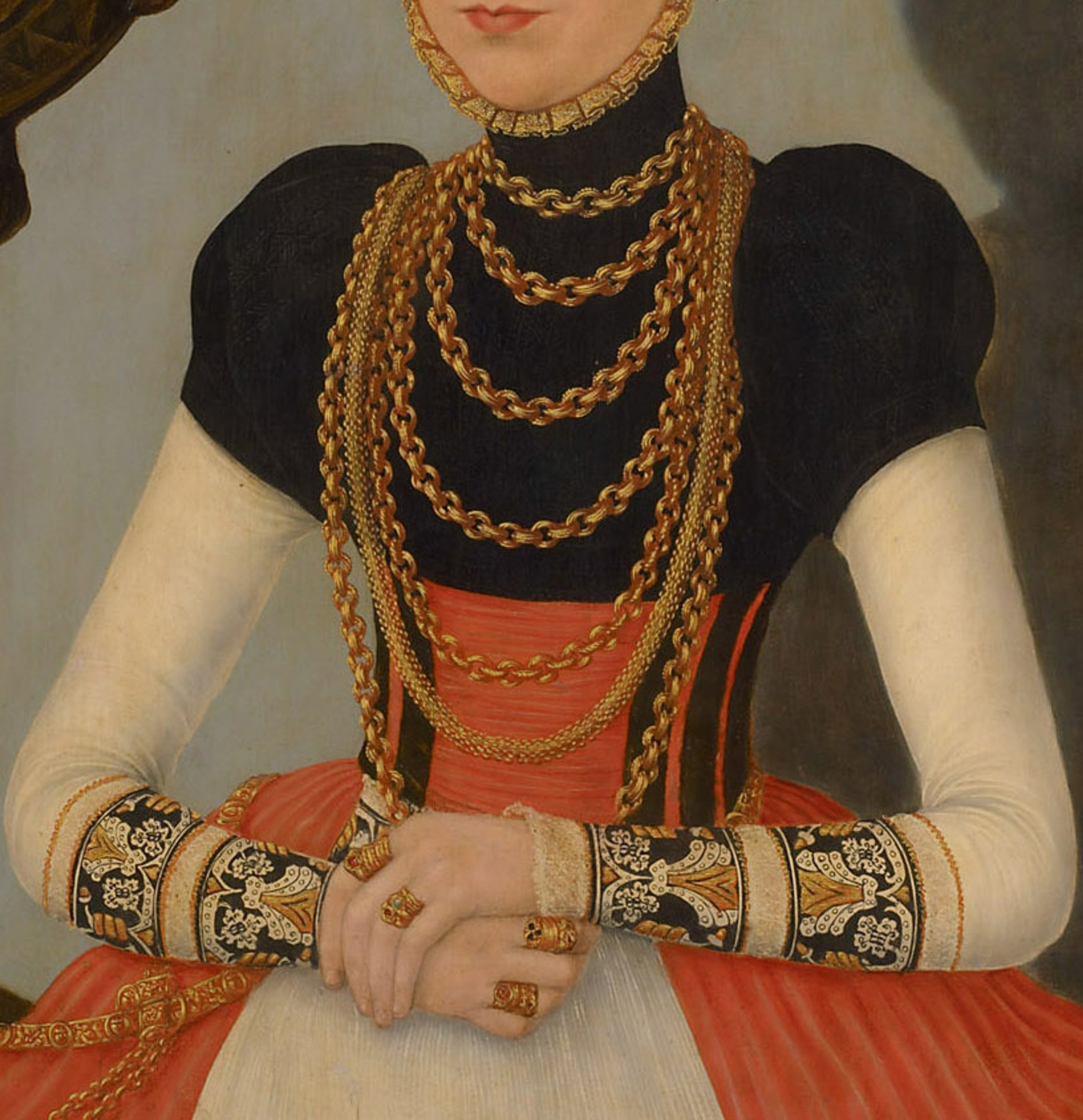 Portrait by Lucas Cranach the Elder J., 1564. Kunst Historisches Museum Wien.