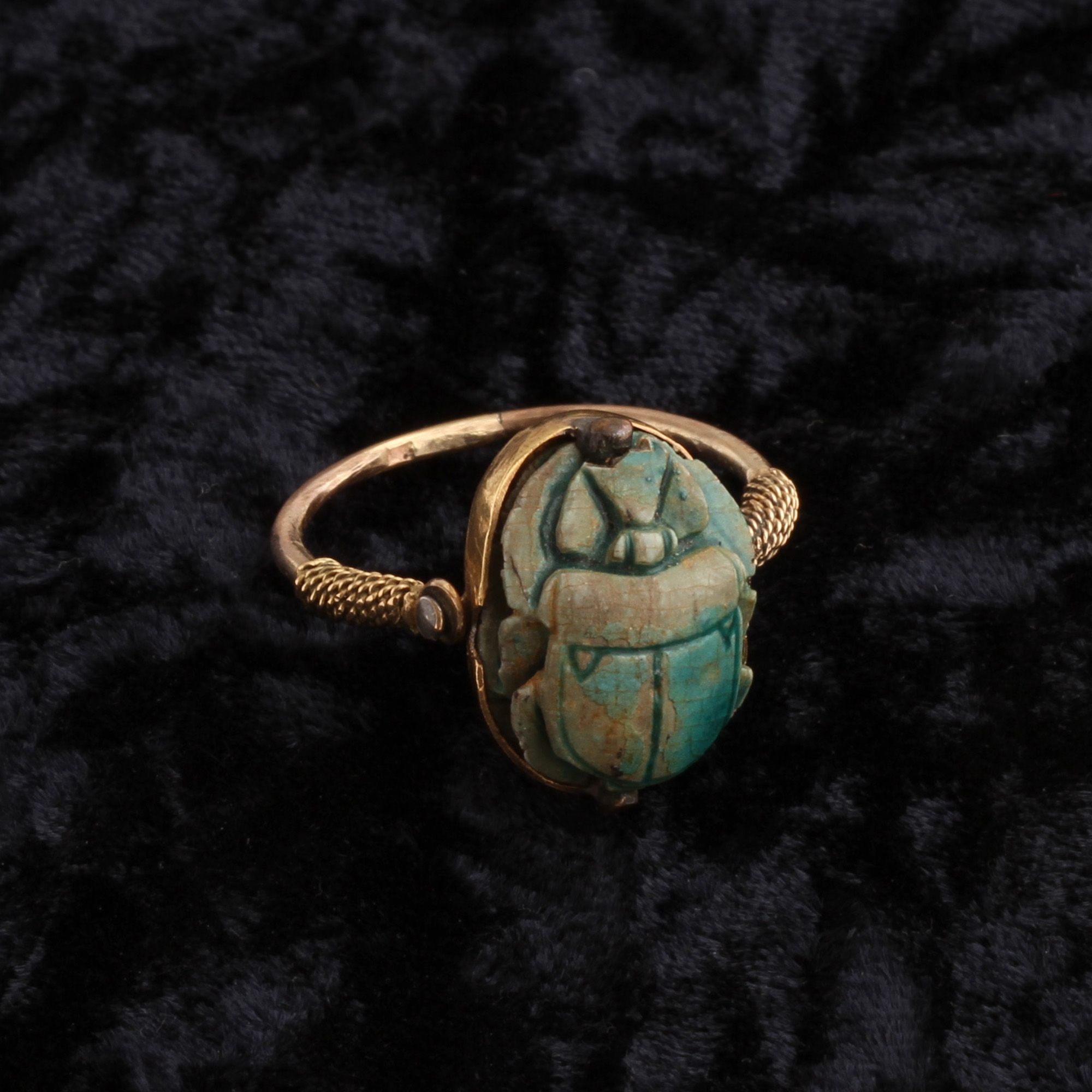 Egyptian Revival Scarab Spinner Ring