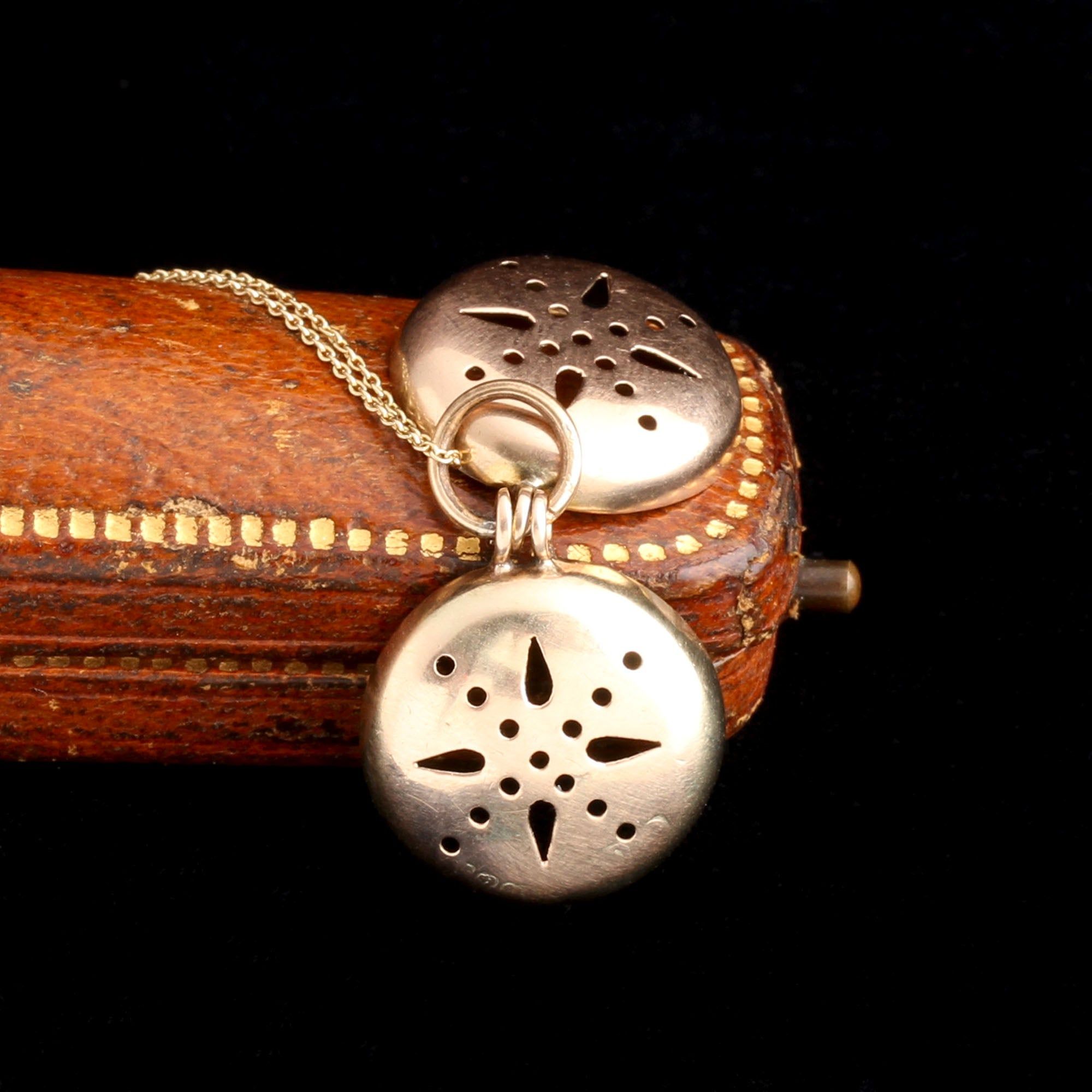 Victorian Pierced Pomander Necklace