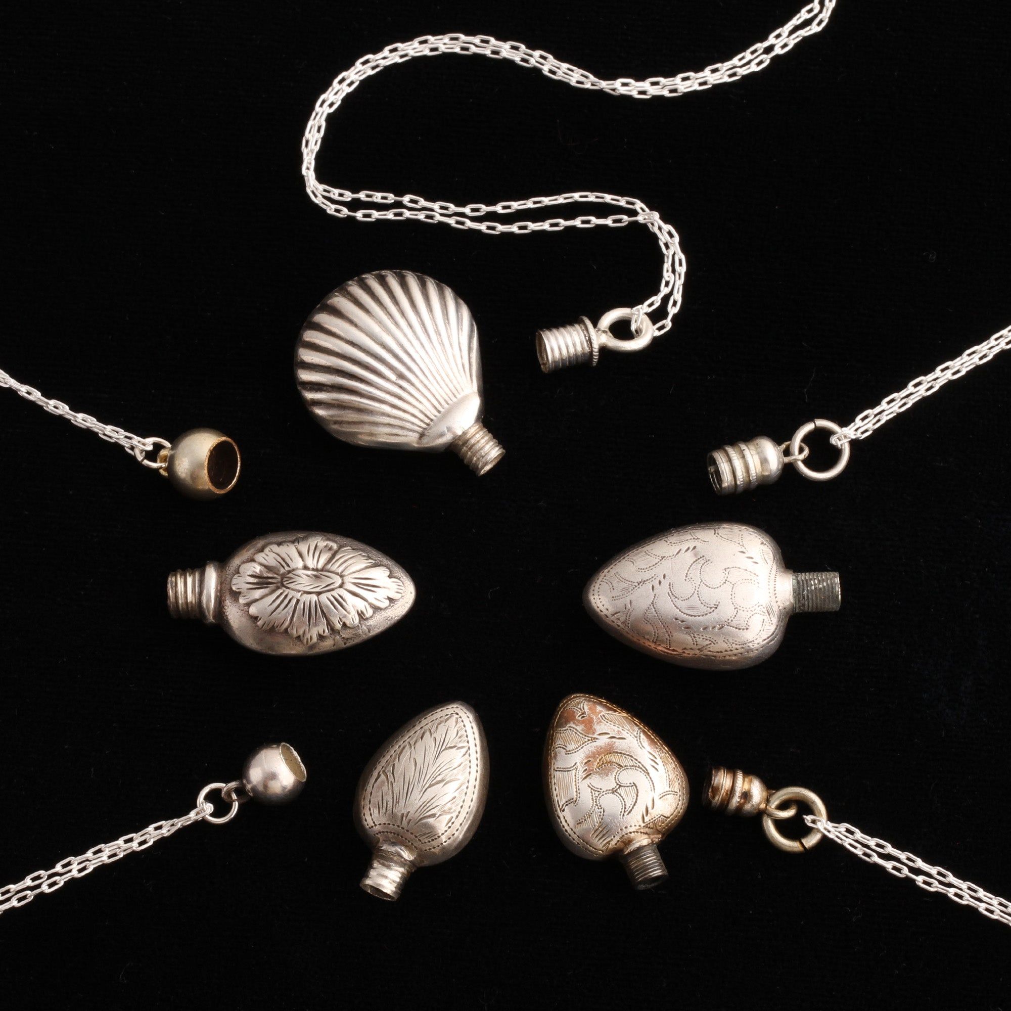 Victorian Silver Scent Vials