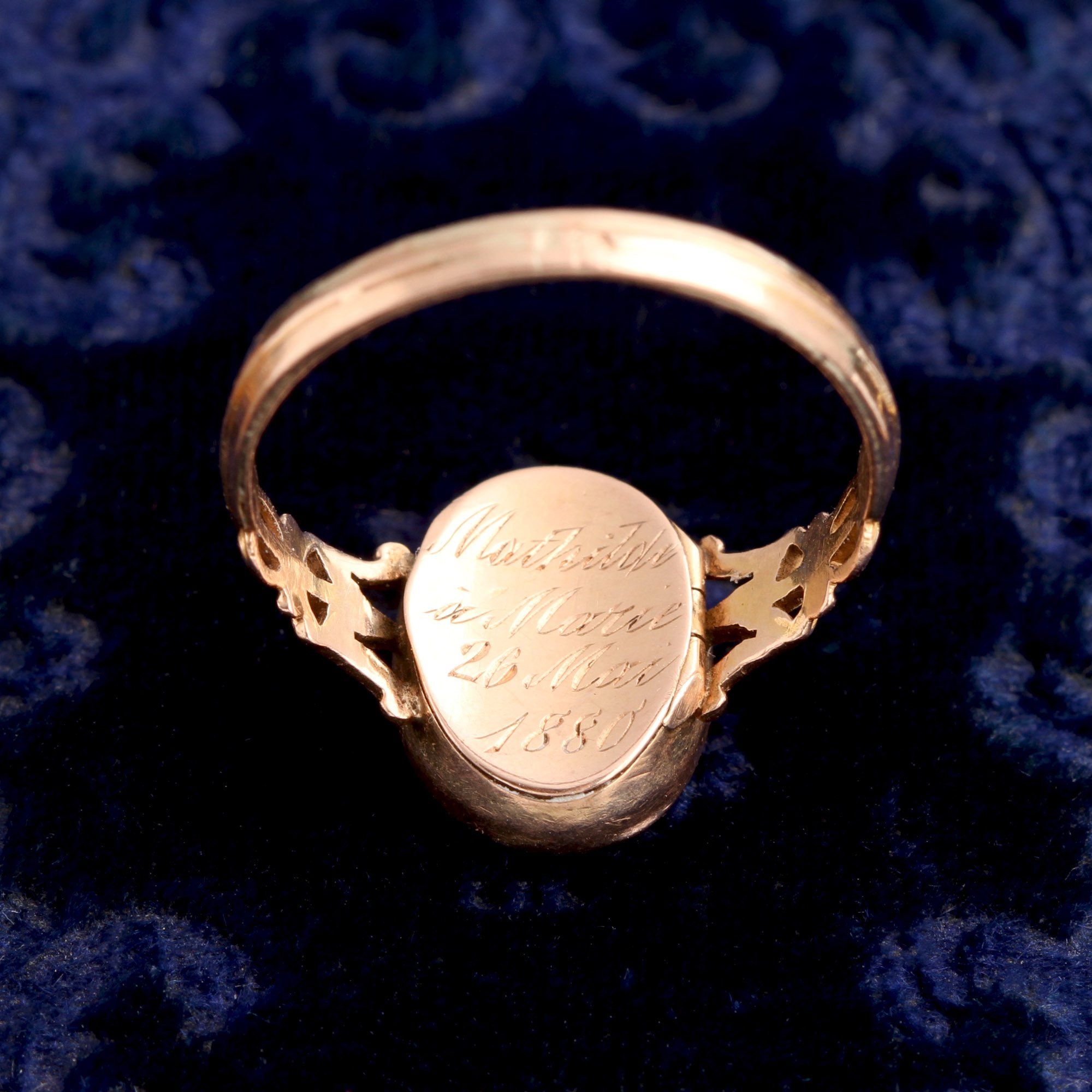 Late 19th Century French Locket Ring