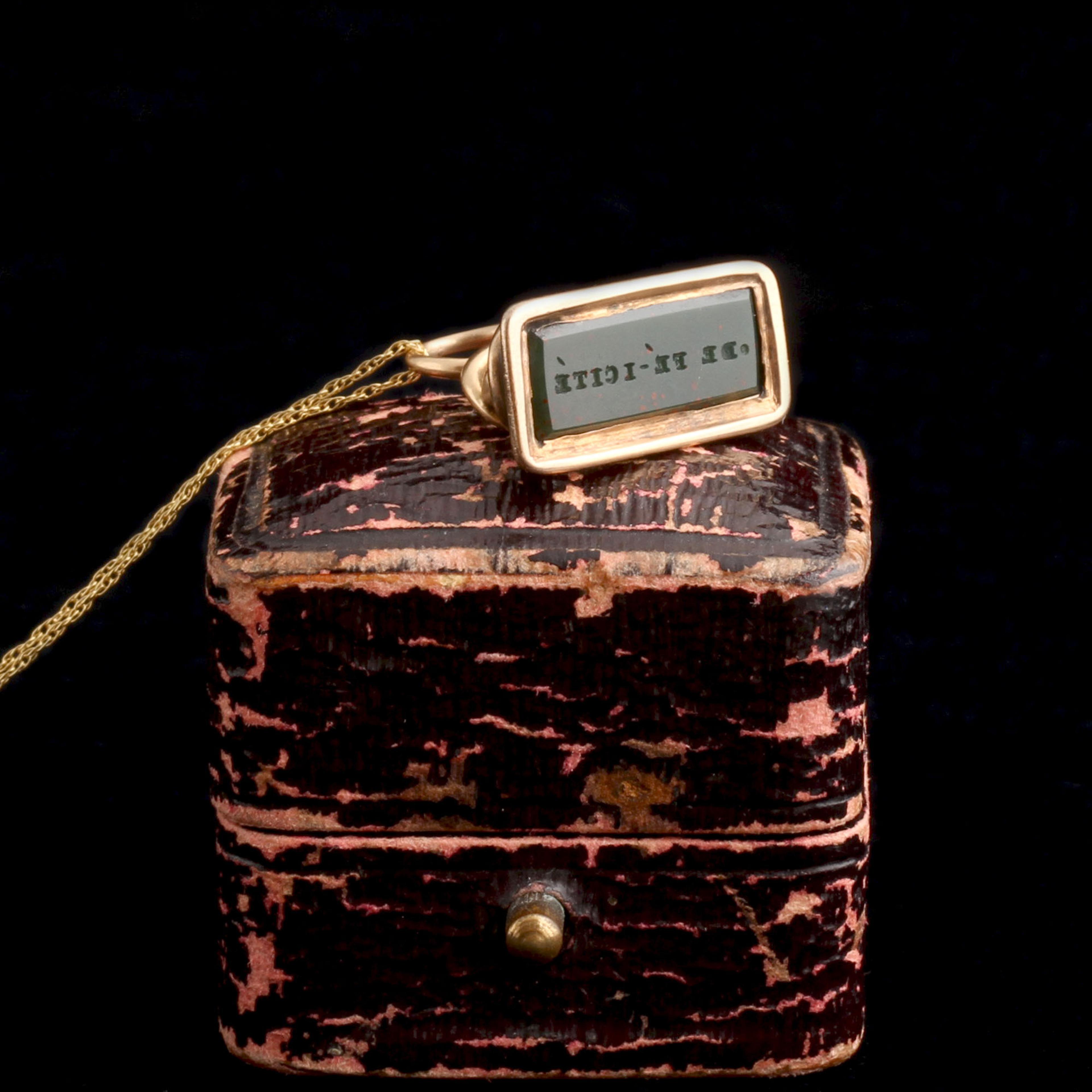 Georgian "De Fé-Icité" Snake Seal Necklace