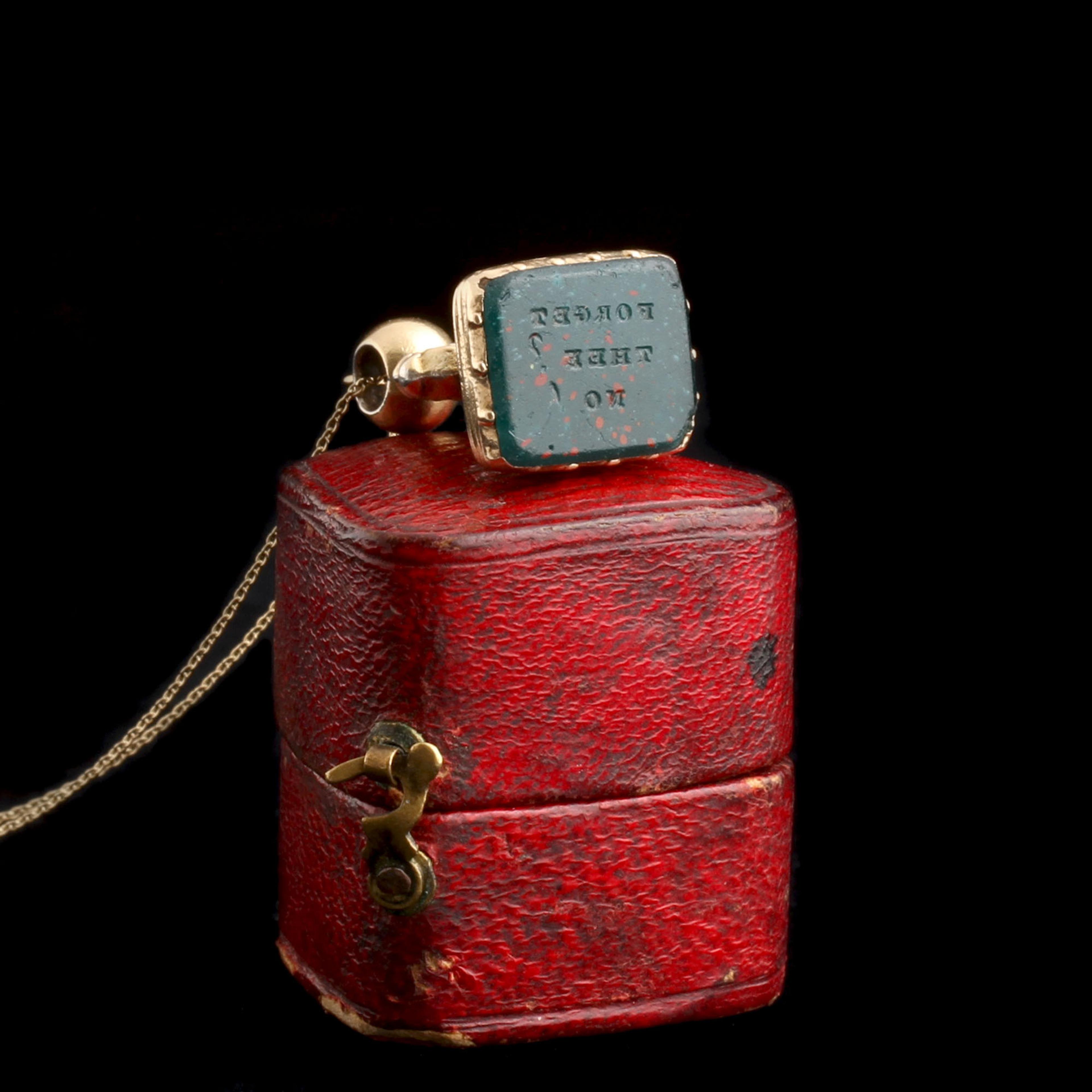 Georgian "Forget Thee? No!" Tassie Seal Necklace