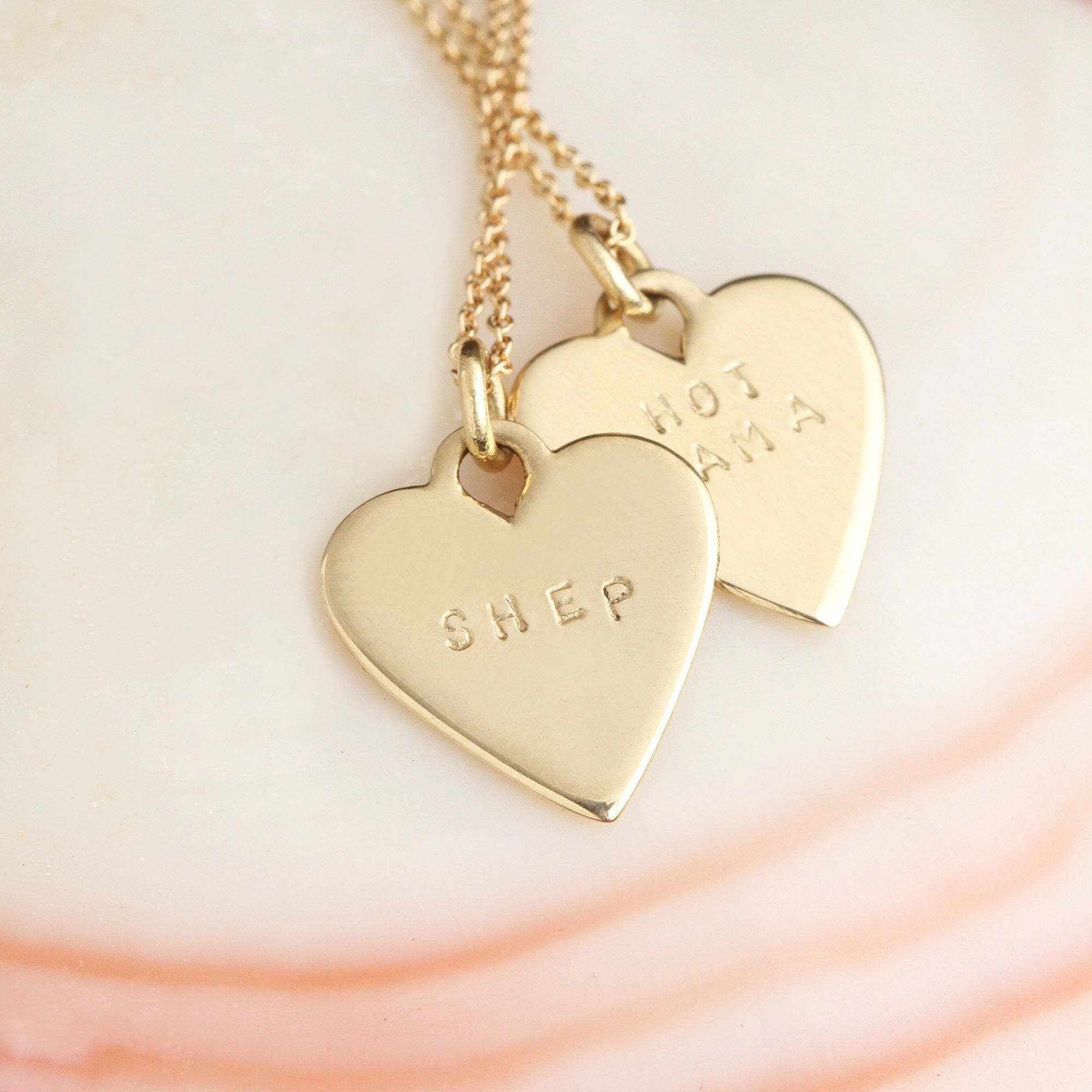 Customizable Baby Heart Necklace